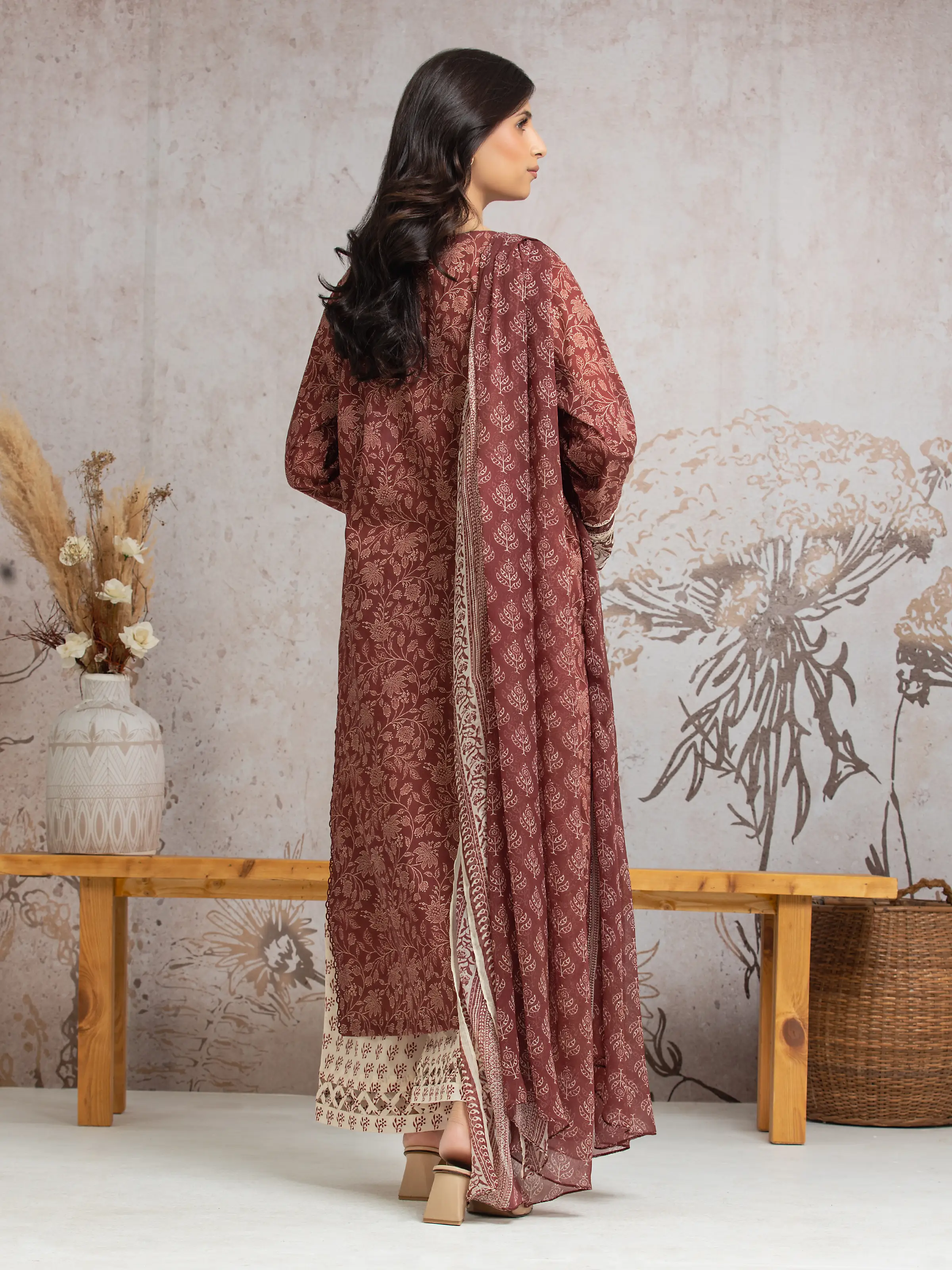 Embroidered Cambric Suit - EWU24V2-30033-3P - Image 4