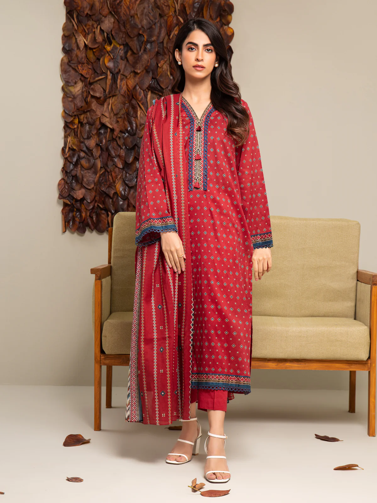 Printed Cambric Suit - EWU24A2-27287-3P