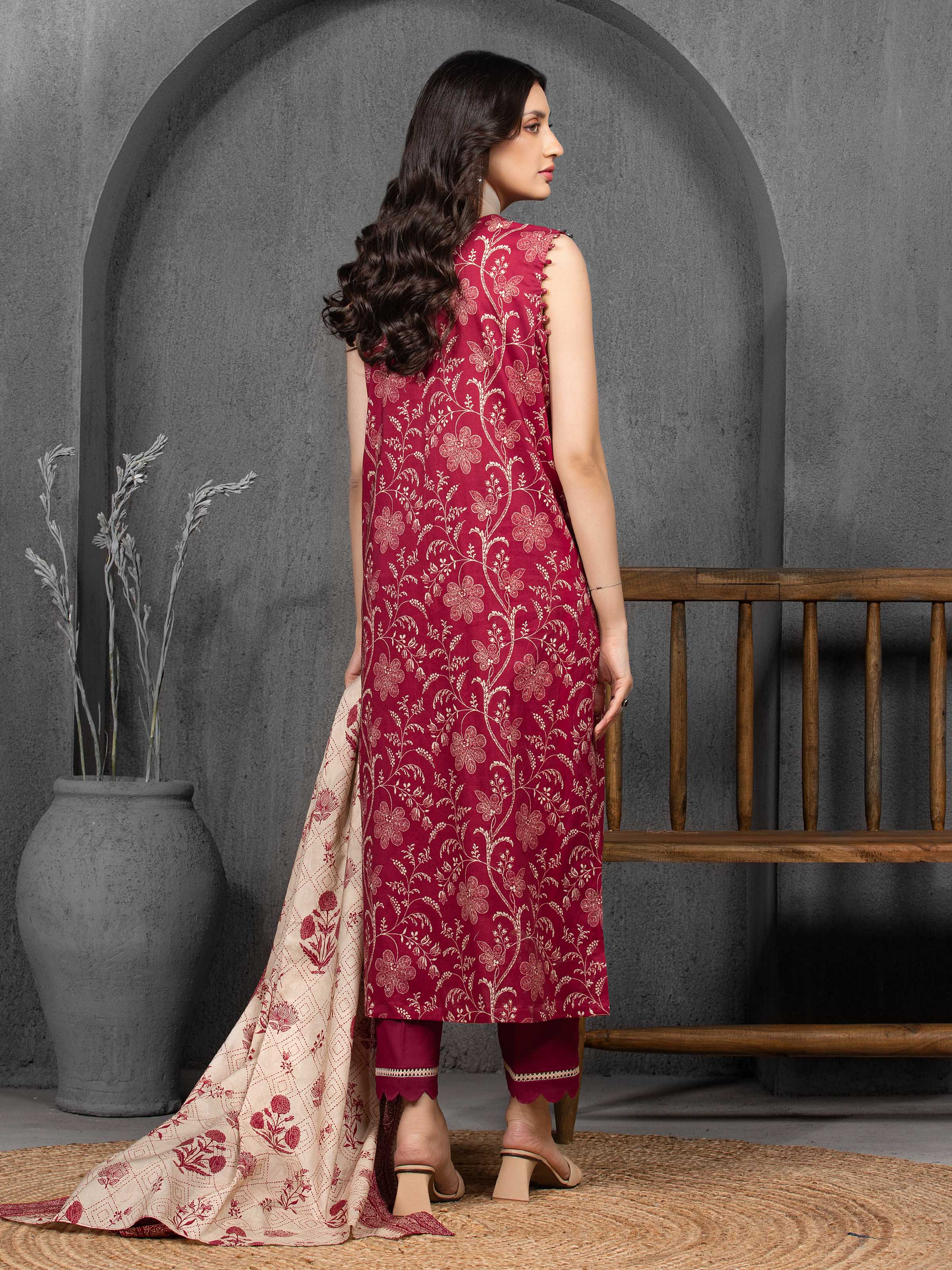 Printed Cambric Suit - EWU5A2-35815-3P - Image 5
