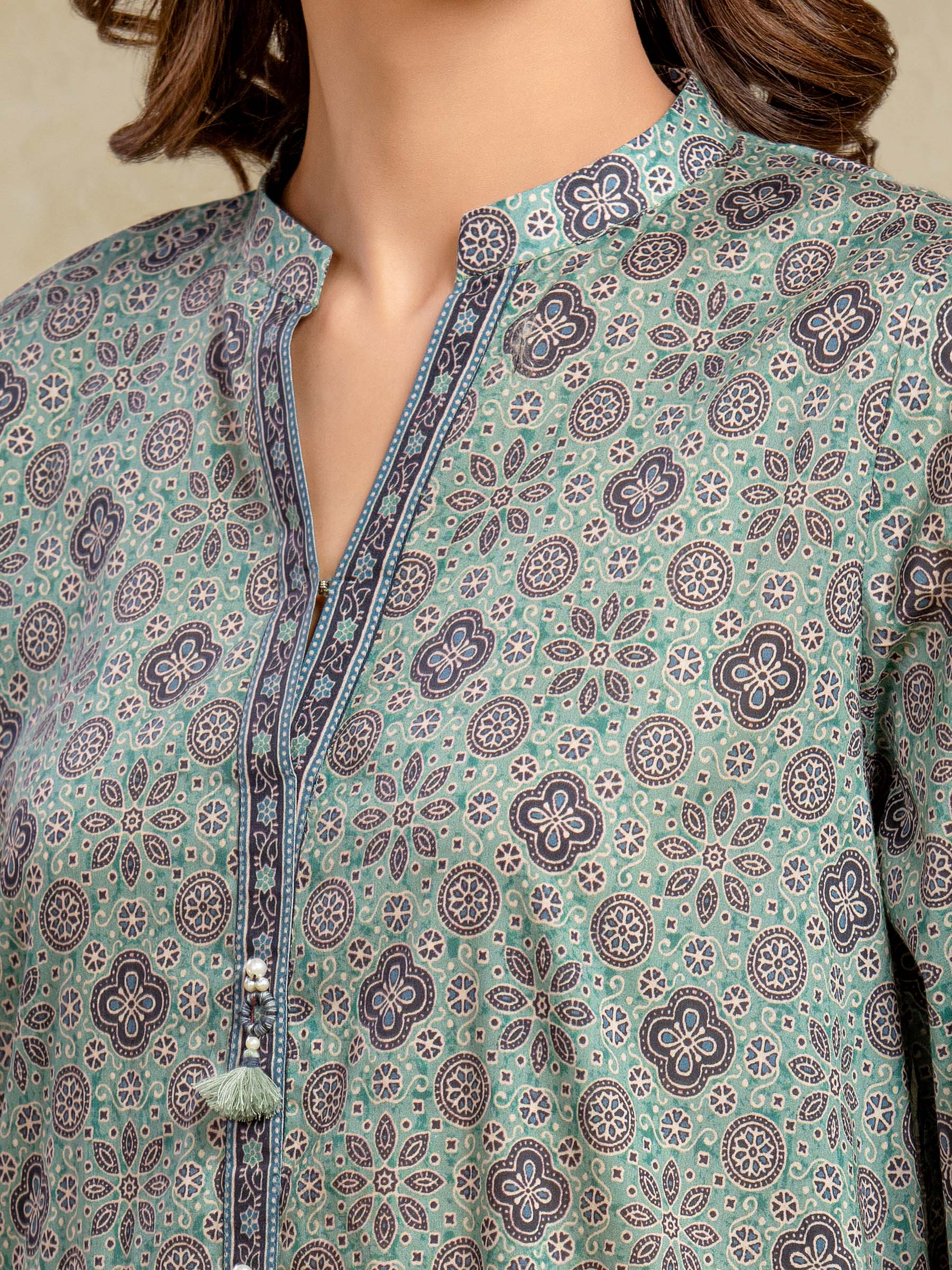 Printed Khaddar Suit - EWU5A3-35918-3P - Image 3