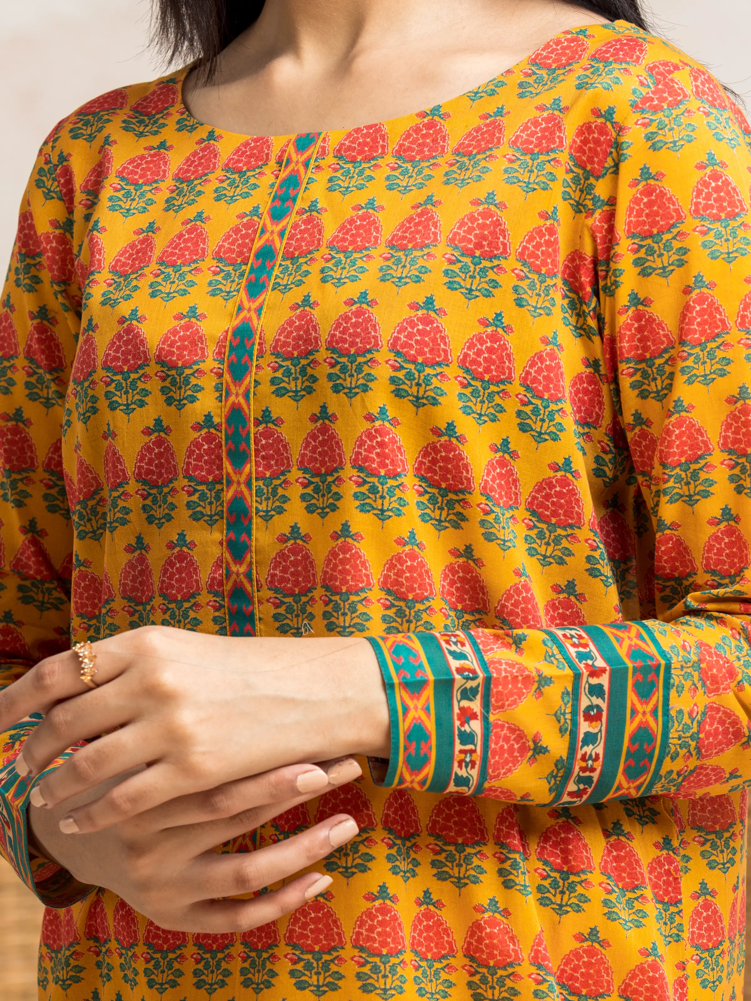 Printed Cambric Shirt Trouser - EWU24A2-28056ST - Image 2
