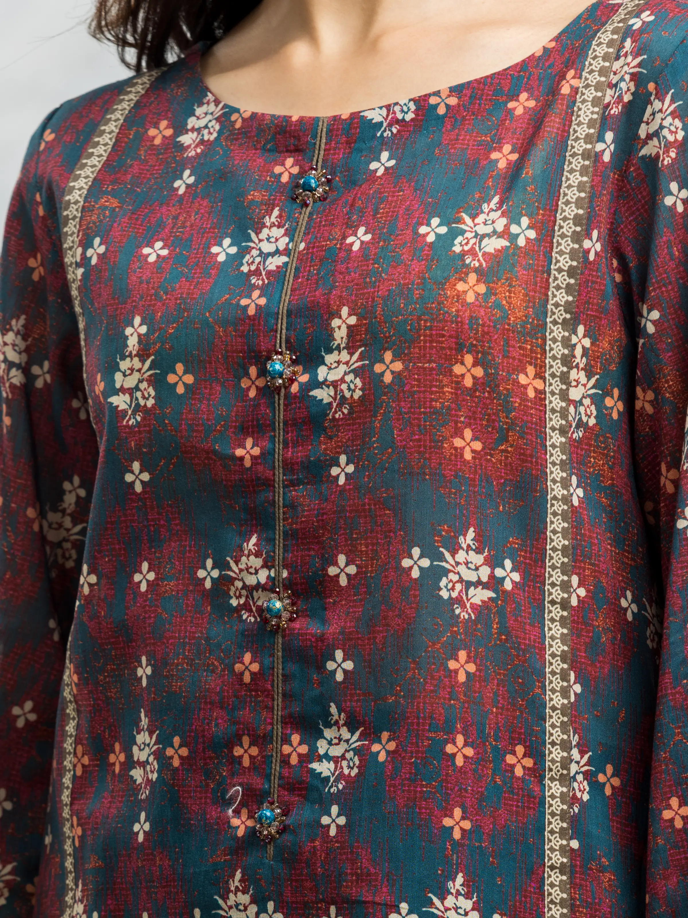Printed Khaddar Suit - EWU24A3-28210-3P - Image 3