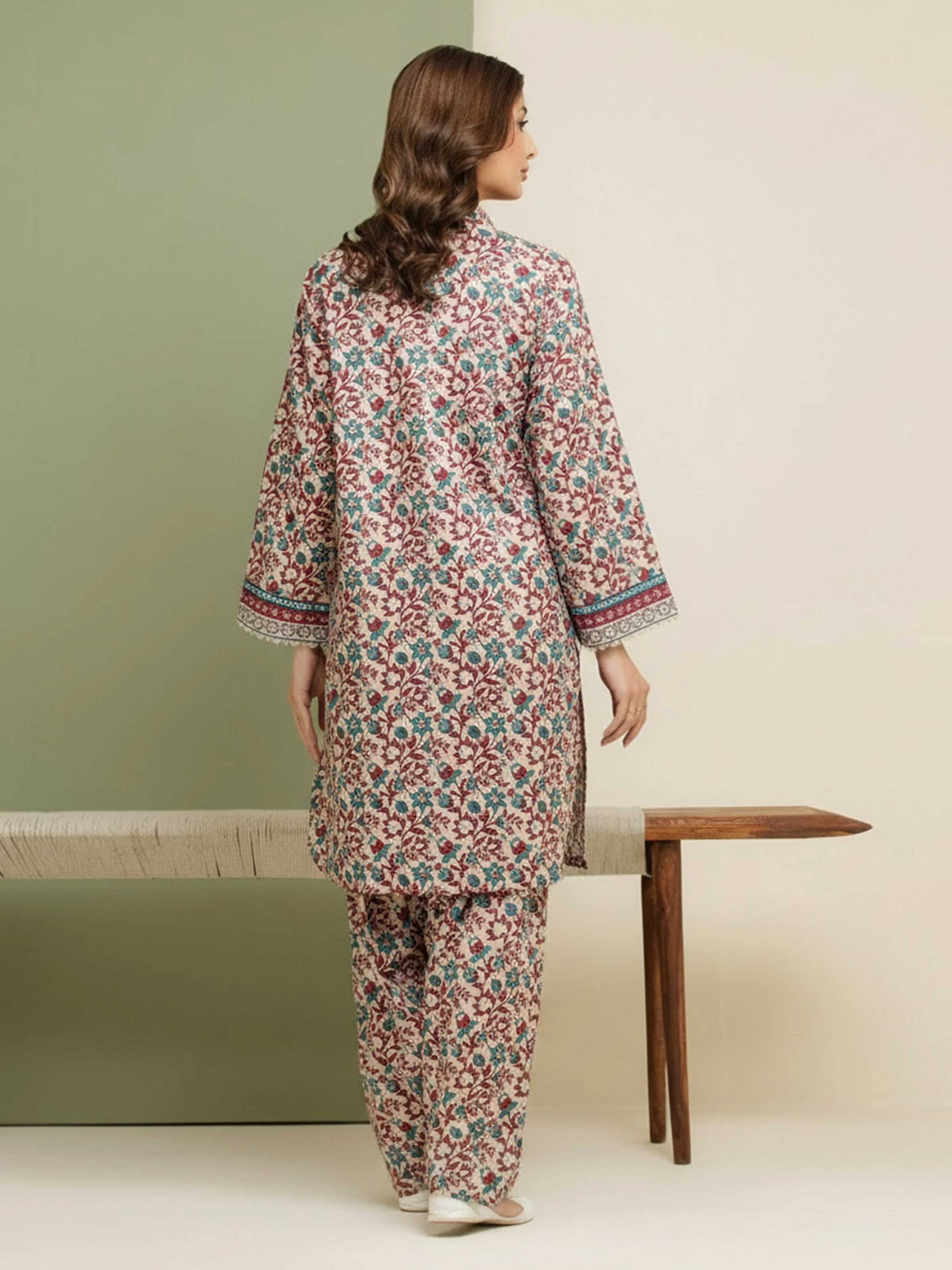 Printed Lawn Shirt Trouser - EWU5A1-35175ST - Image 4