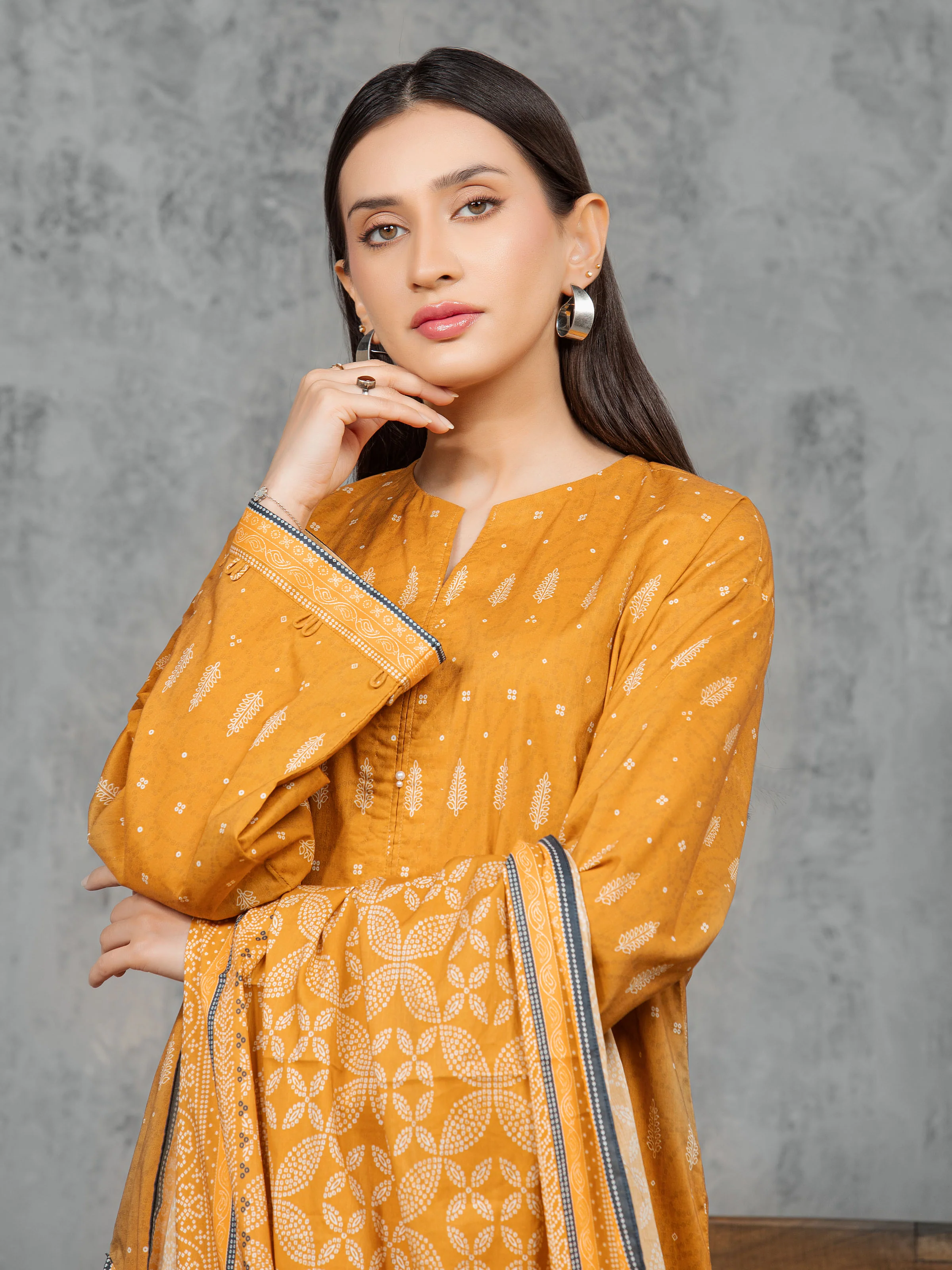Printed Cambric Suit - EWU5A2-35812-3P - Image 2