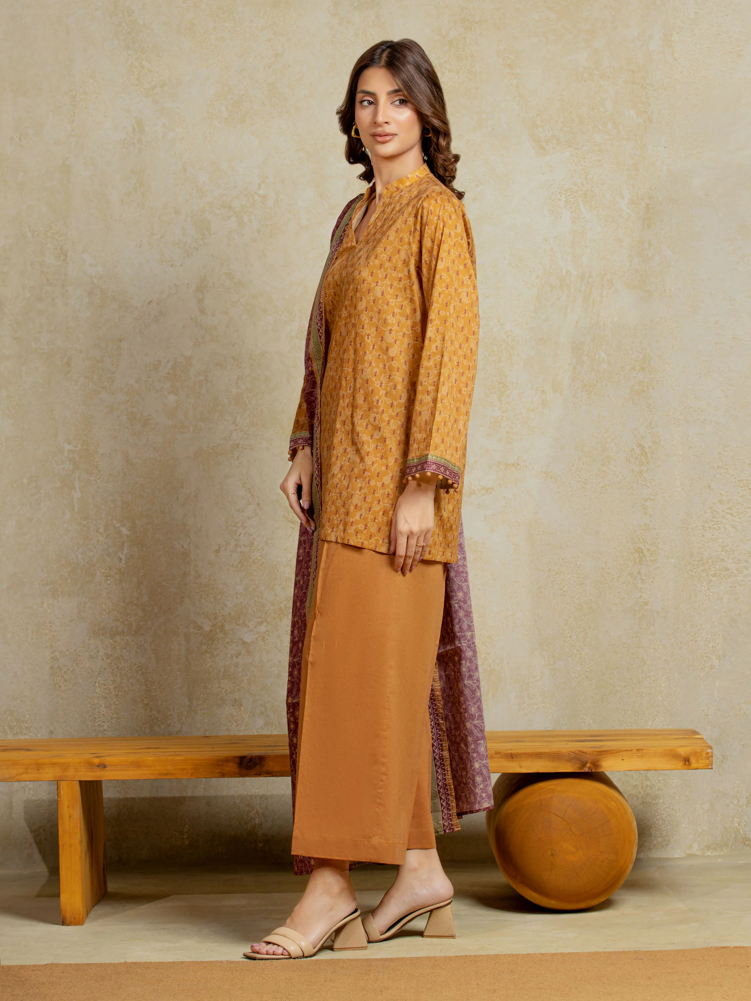 Printed Khaddar Suit - EWU5A3-35923-3P - Image 5