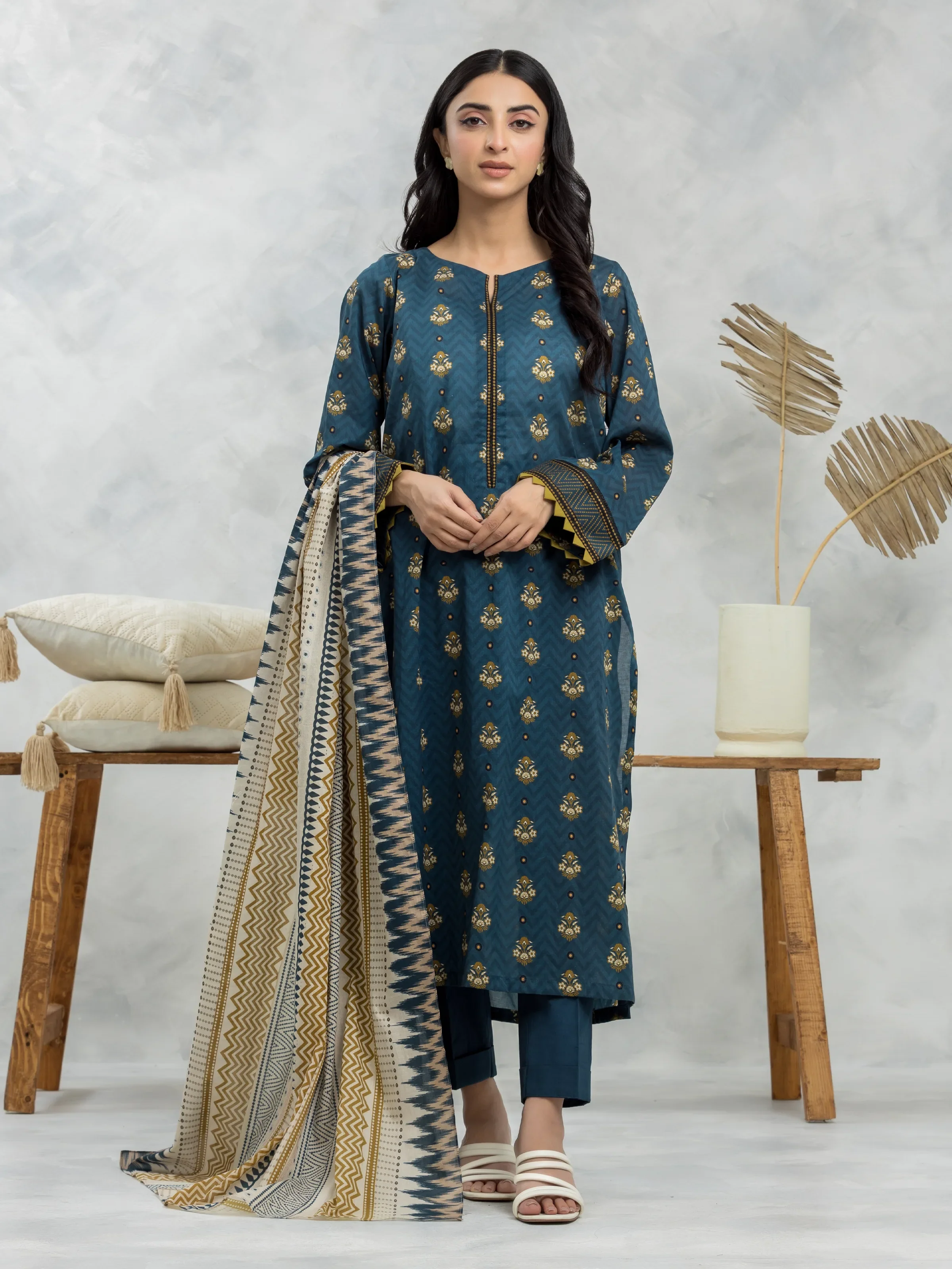 Printed Cambric Suit - EWU24A2-28097-3P