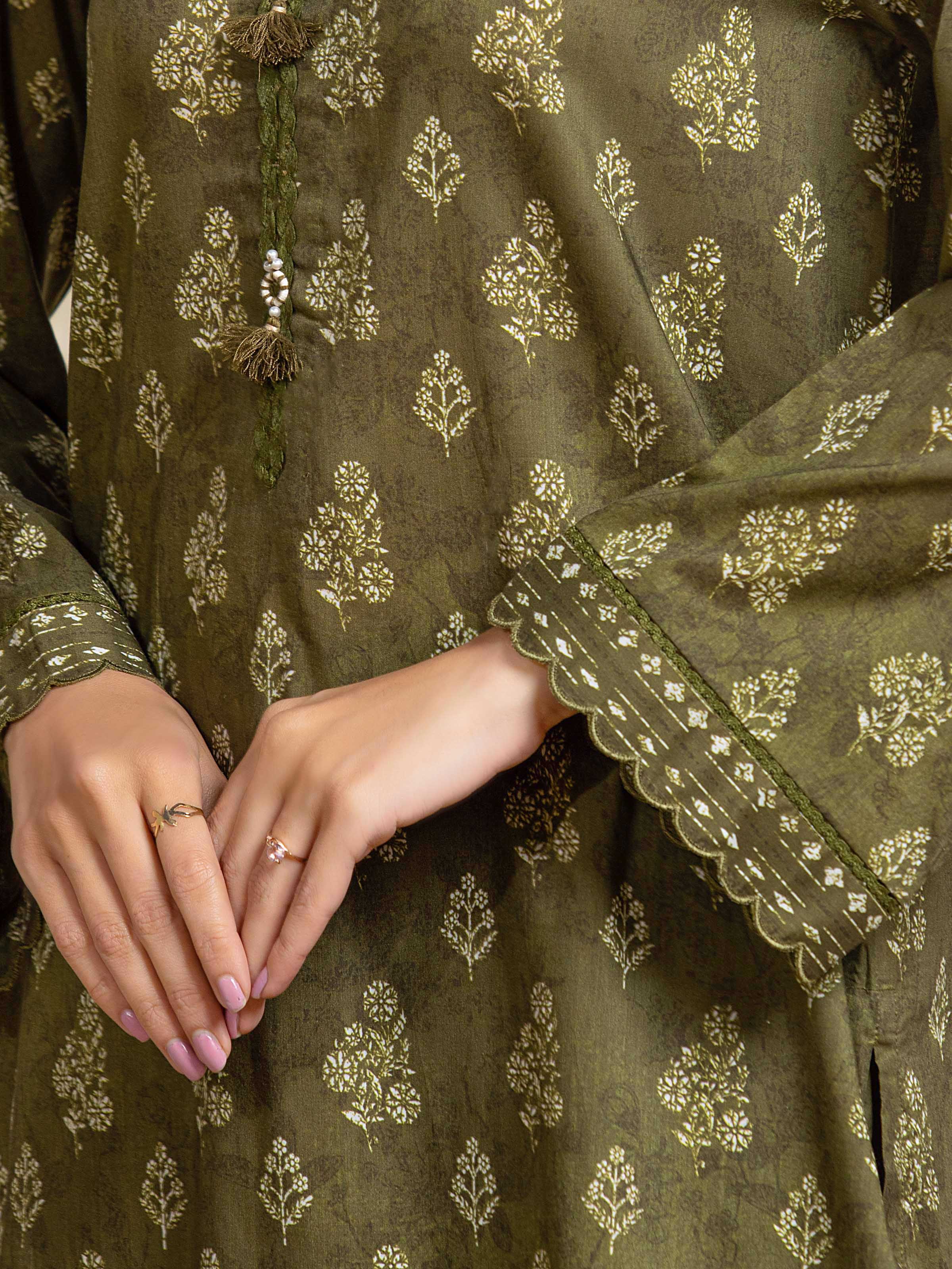 Printed Khaddar Suit - EWU5A3-35913-3P - Image 3