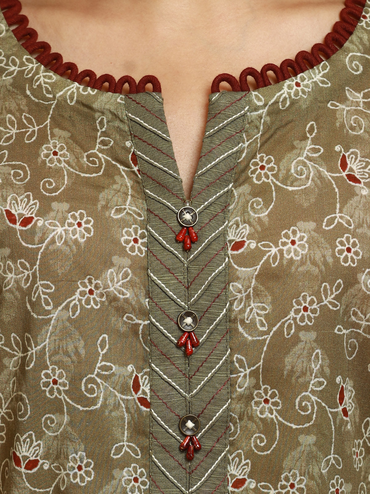 Printed Lawn Shirt - EWU24A1-29483S - Image 3