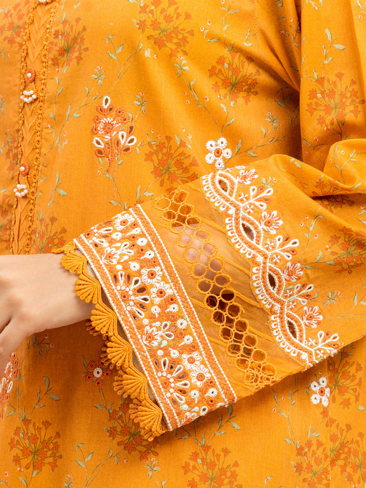Embroidered Lawn Suit - EWU24V1-30036-3P - Image 4