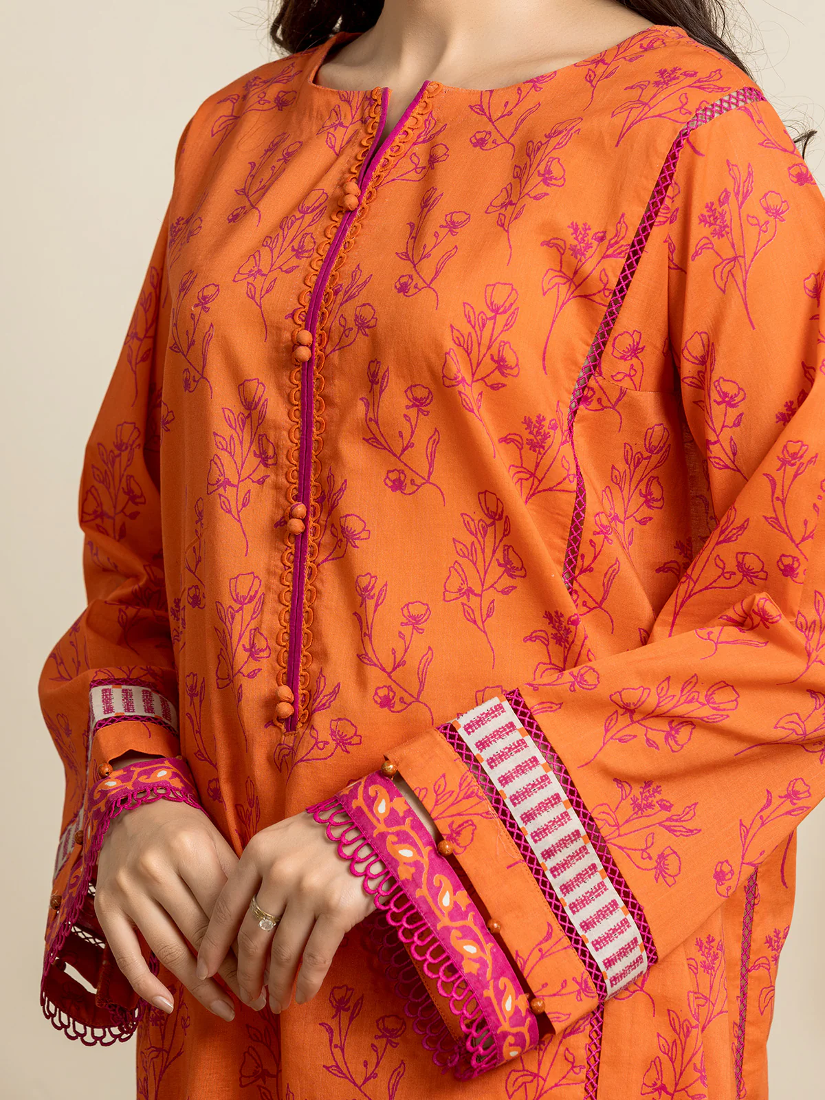 Printed Cambric Suit - EWU24A2-29237-3P - Image 2