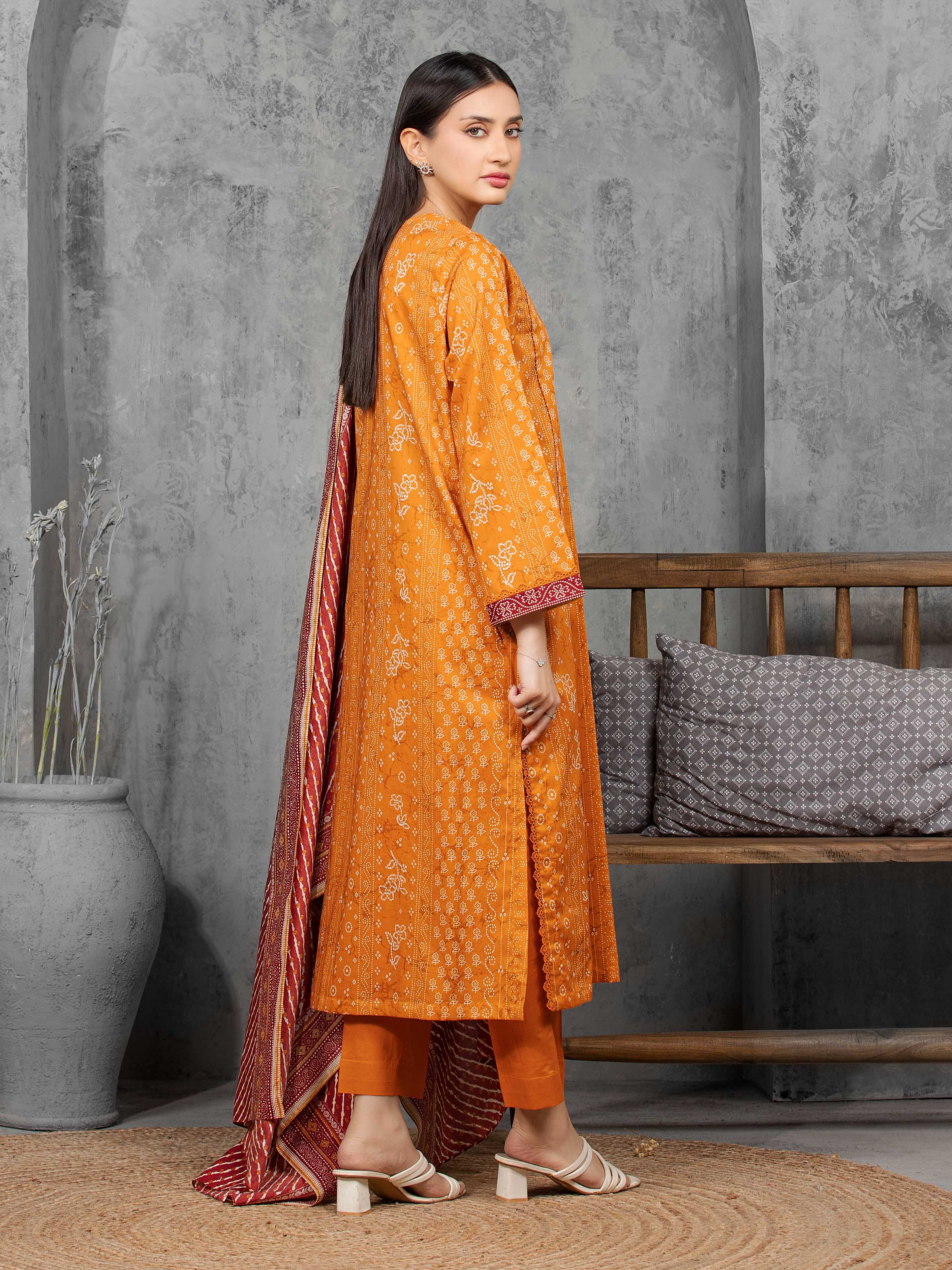 Printed Cambric Suit - EWU5A2-35813-3P - Image 5