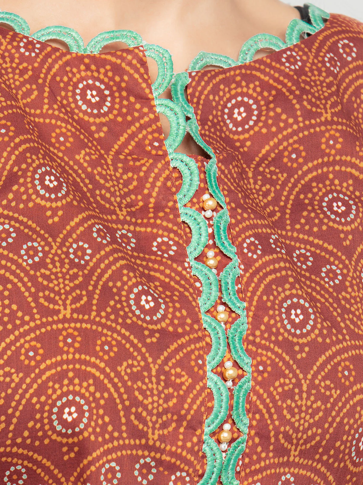 Printed Khaddar Shirt - EWU23A3S-27600S - Image 4