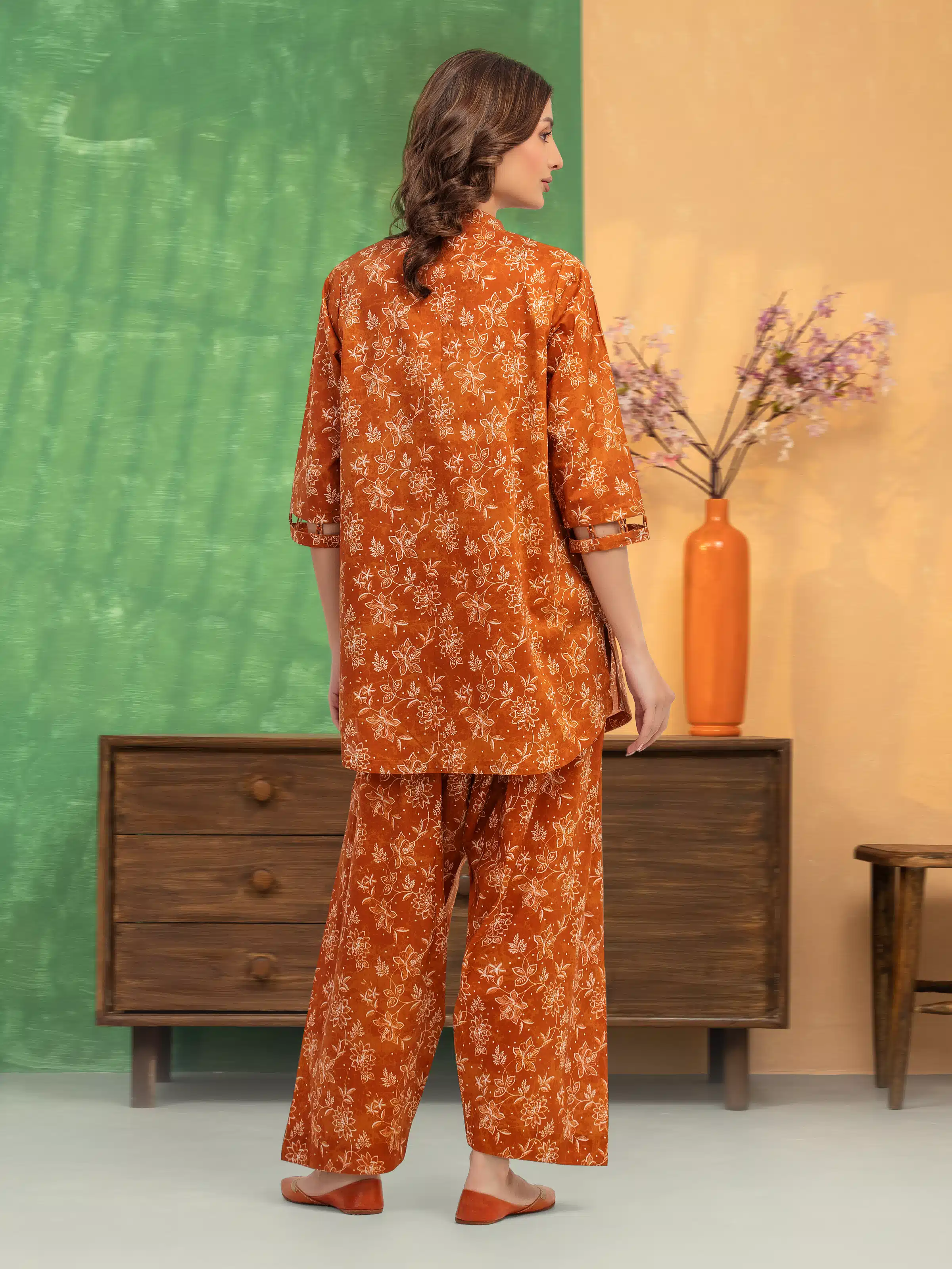 Printed Lawn Shirt Trouser - EWU5A1-35696ST - Image 2