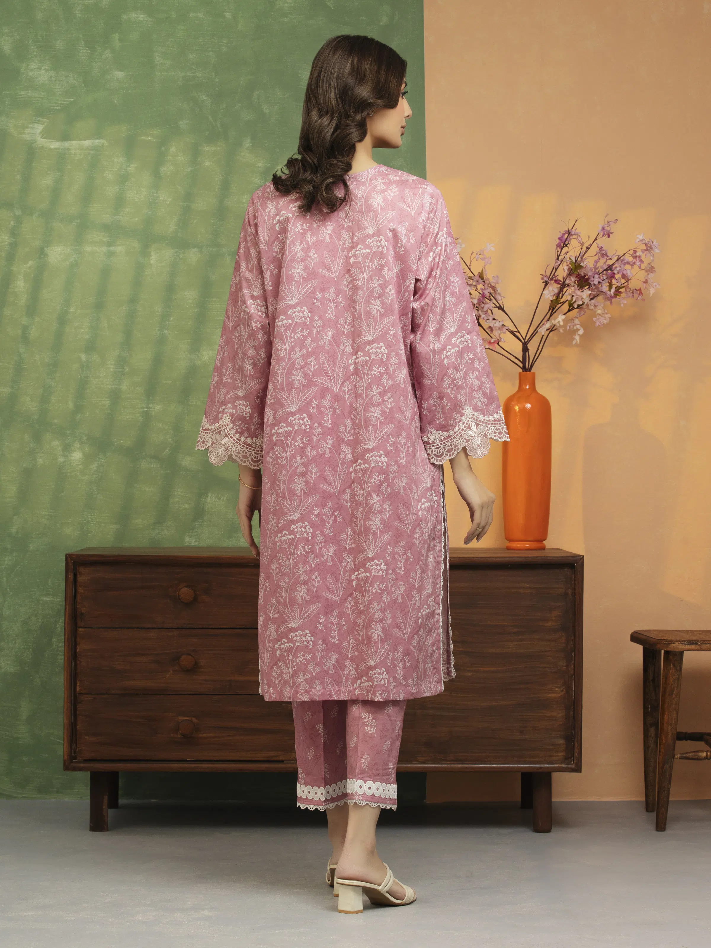 Embroidered Lawn Shirt Trouser - EWU5V1-31473ST - Image 3