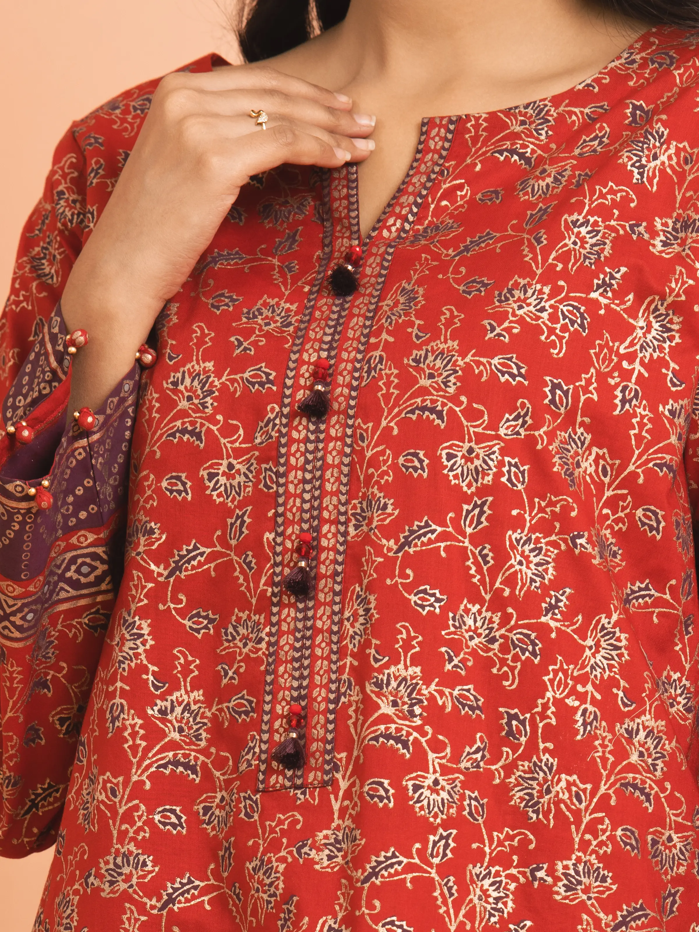 Printed Cambric Shirt - EWU5M1-004S - Image 2