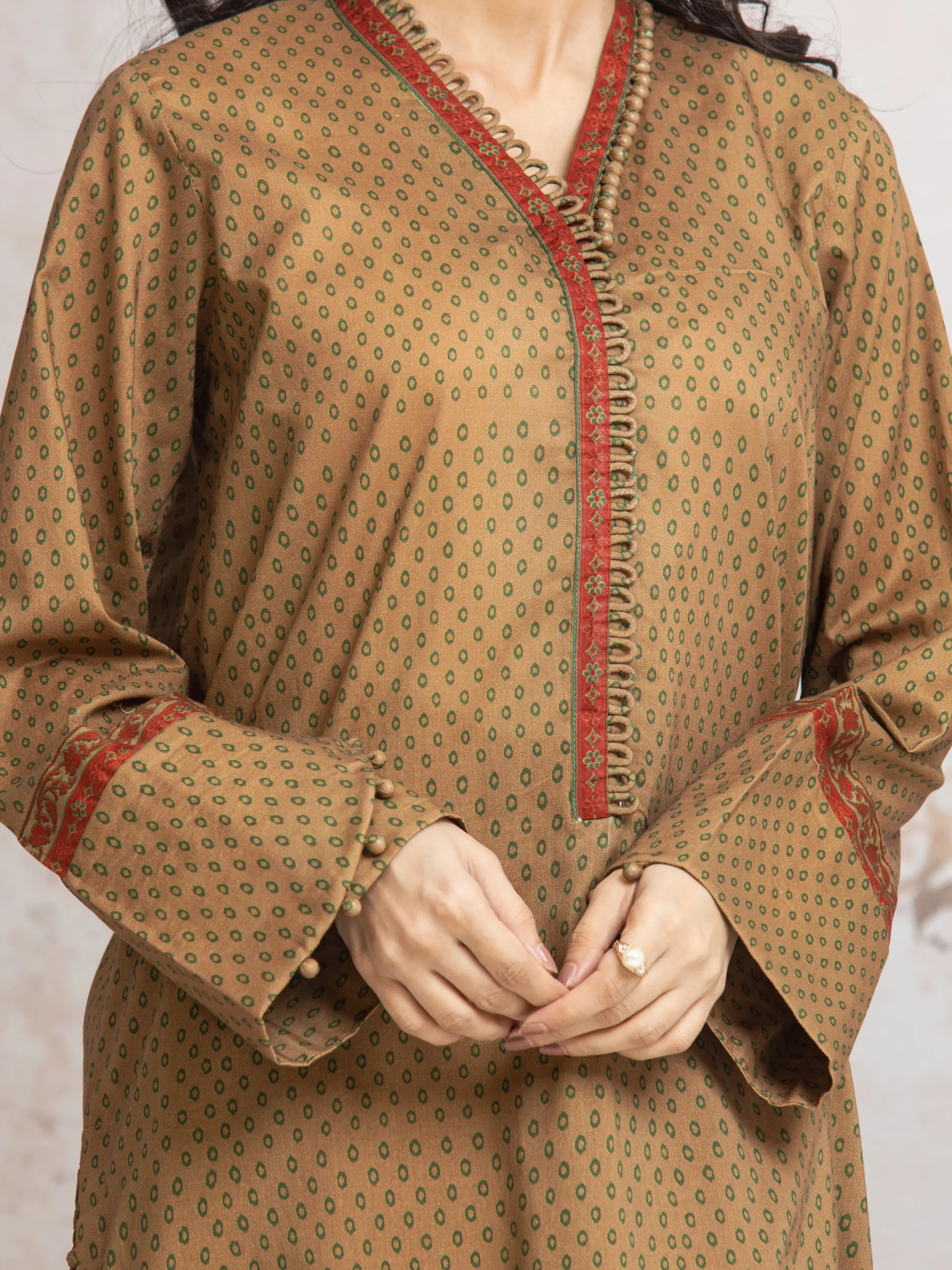 Printed Cambric Shirt Trouser - EWU24M2-009ST - Image 3