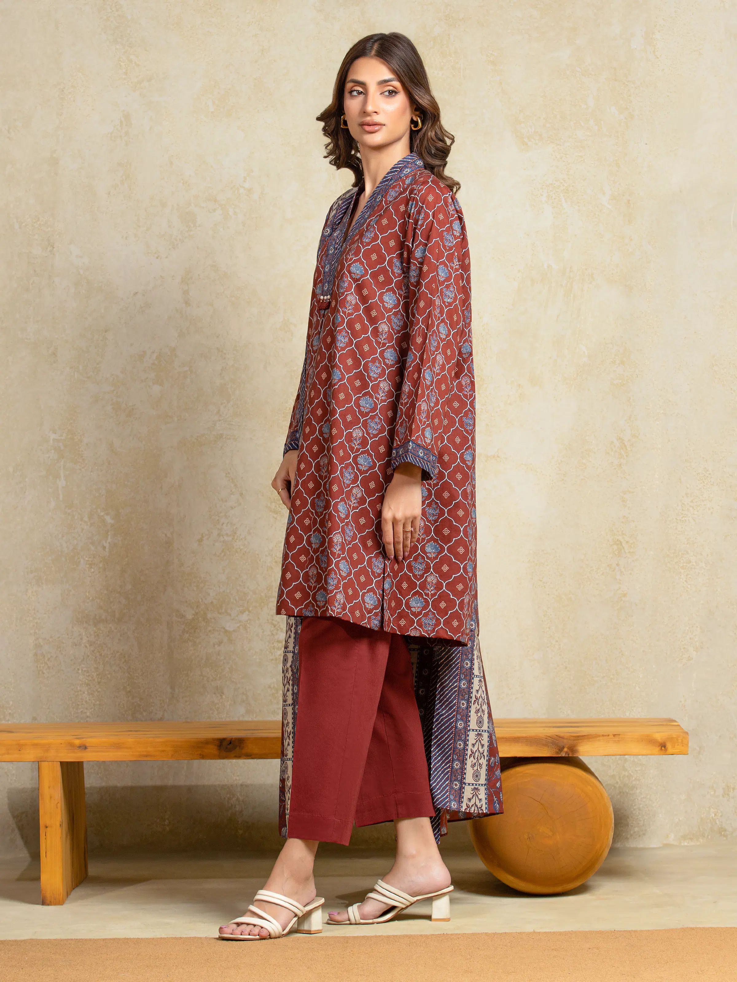 Printed Khaddar Suit - EWU5A3-35914-3P - Image 5