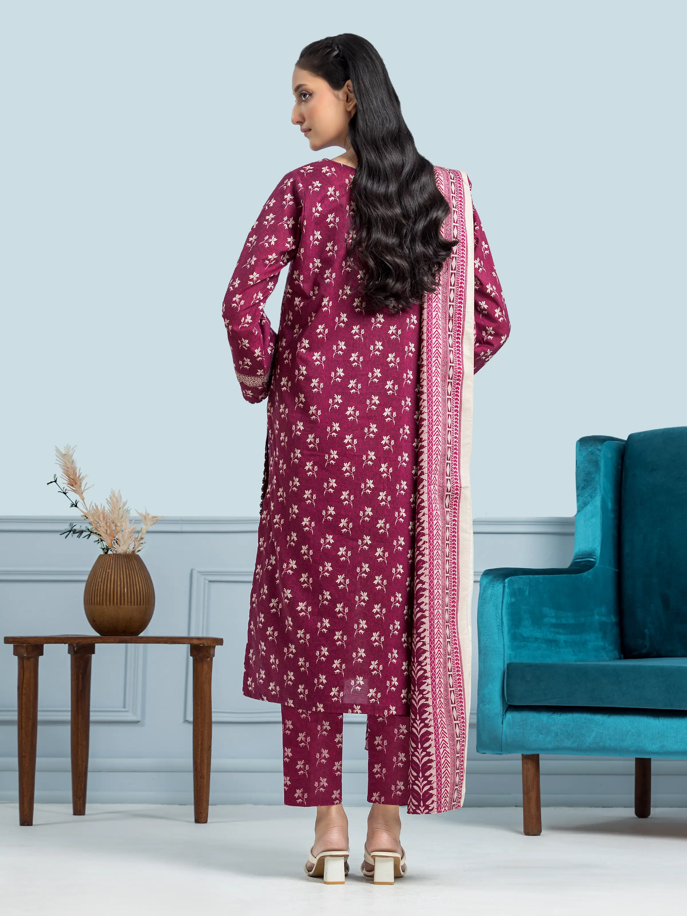 Printed Khaddar Suit - EWU24A3-29647-3P - Image 2