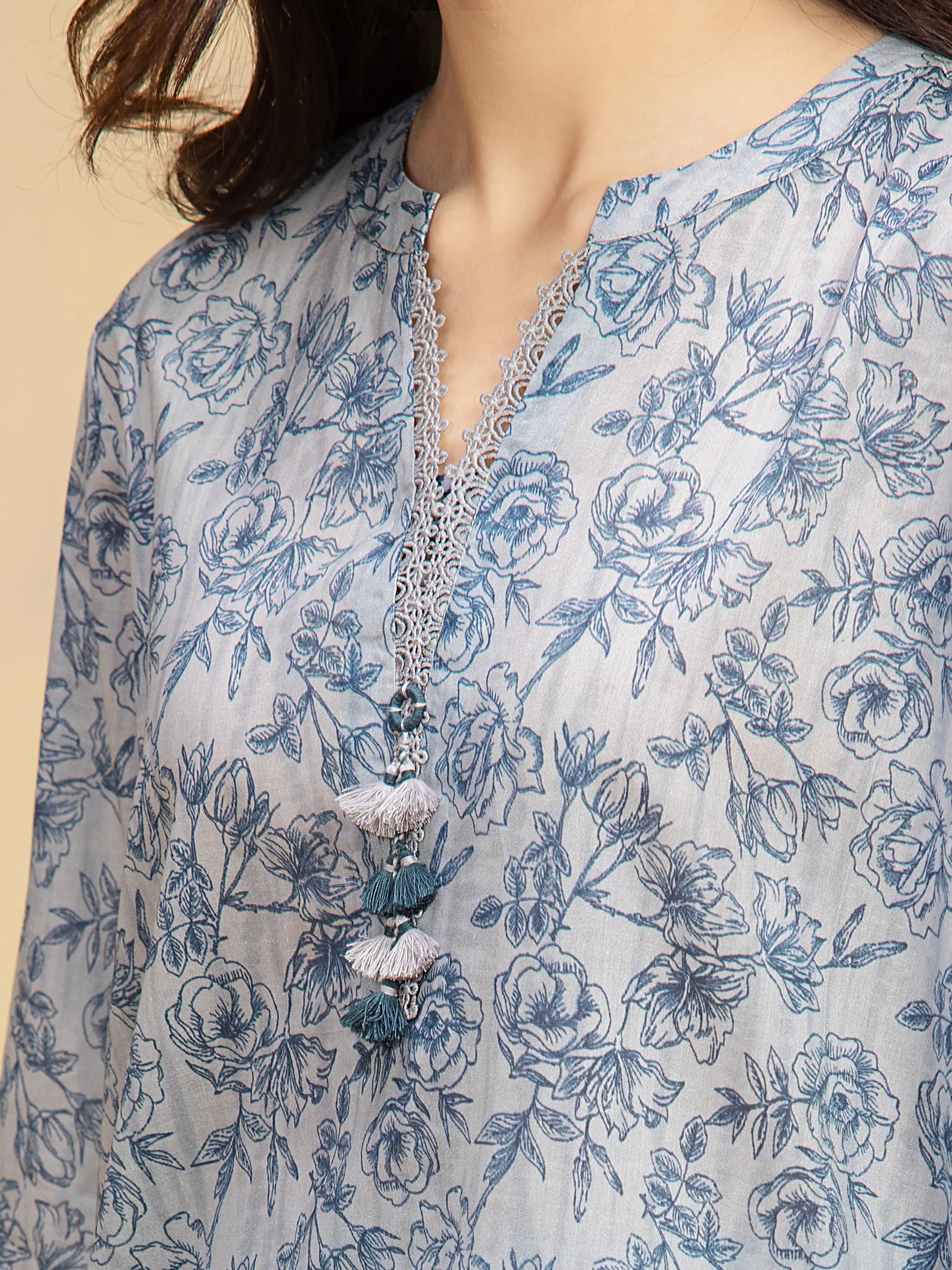 Printed Khaddar Suit - EWU5A3-36130-3P - Image 3