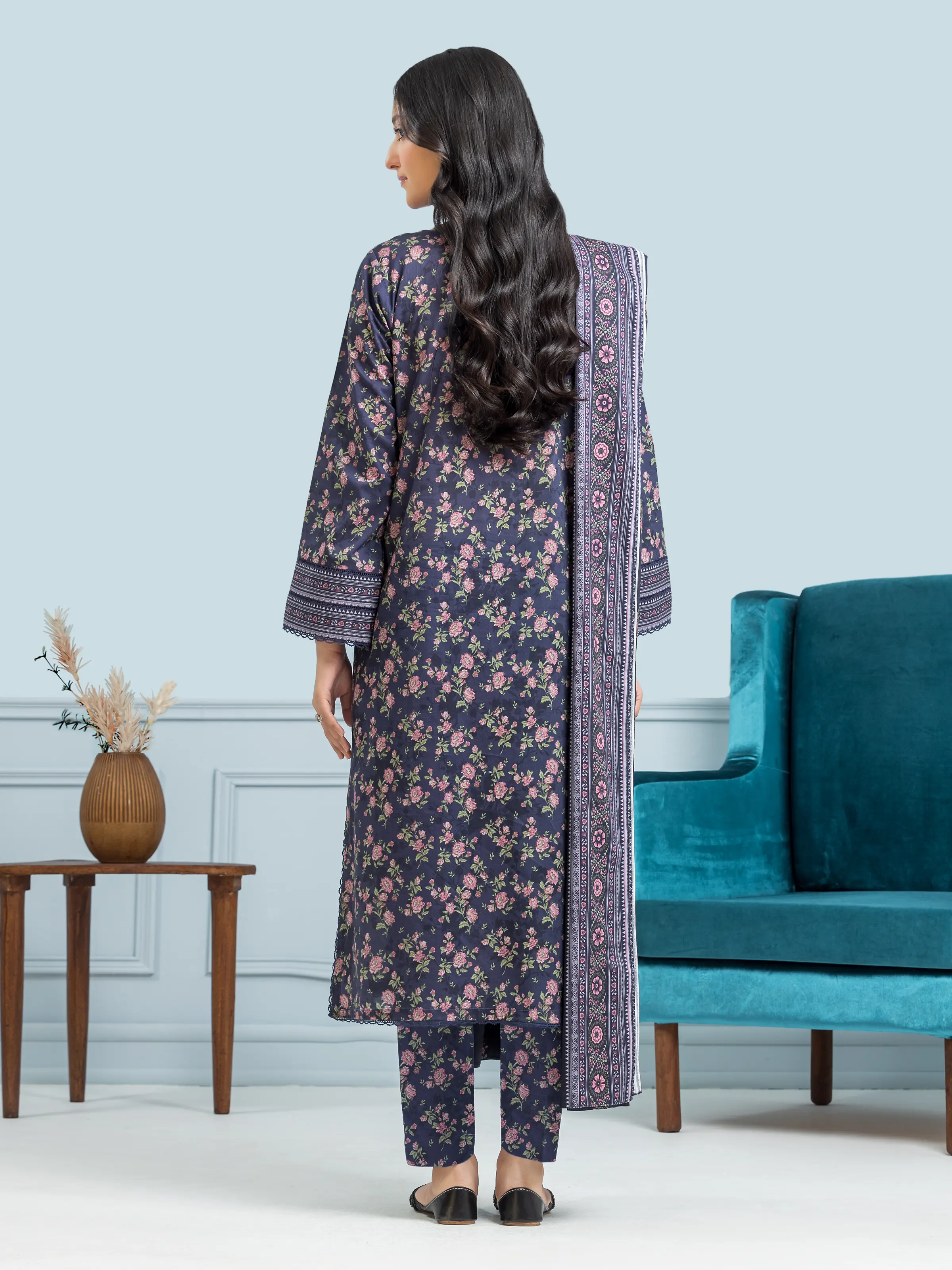 Printed Khaddar Suit - EWU24A3-29650-3P - Image 2