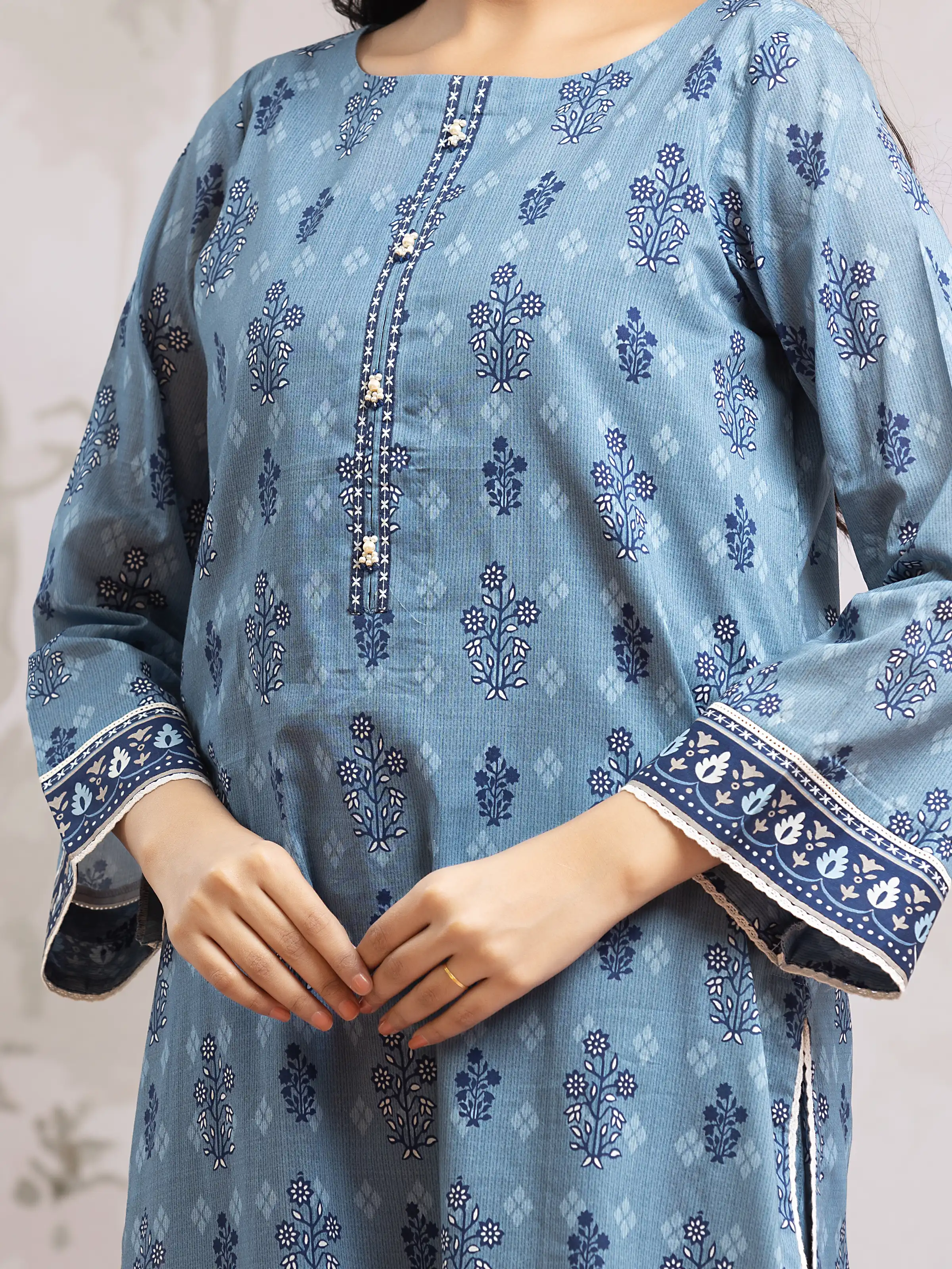 Printed Khaddar Suit - EWU24M2-189 - Image 3