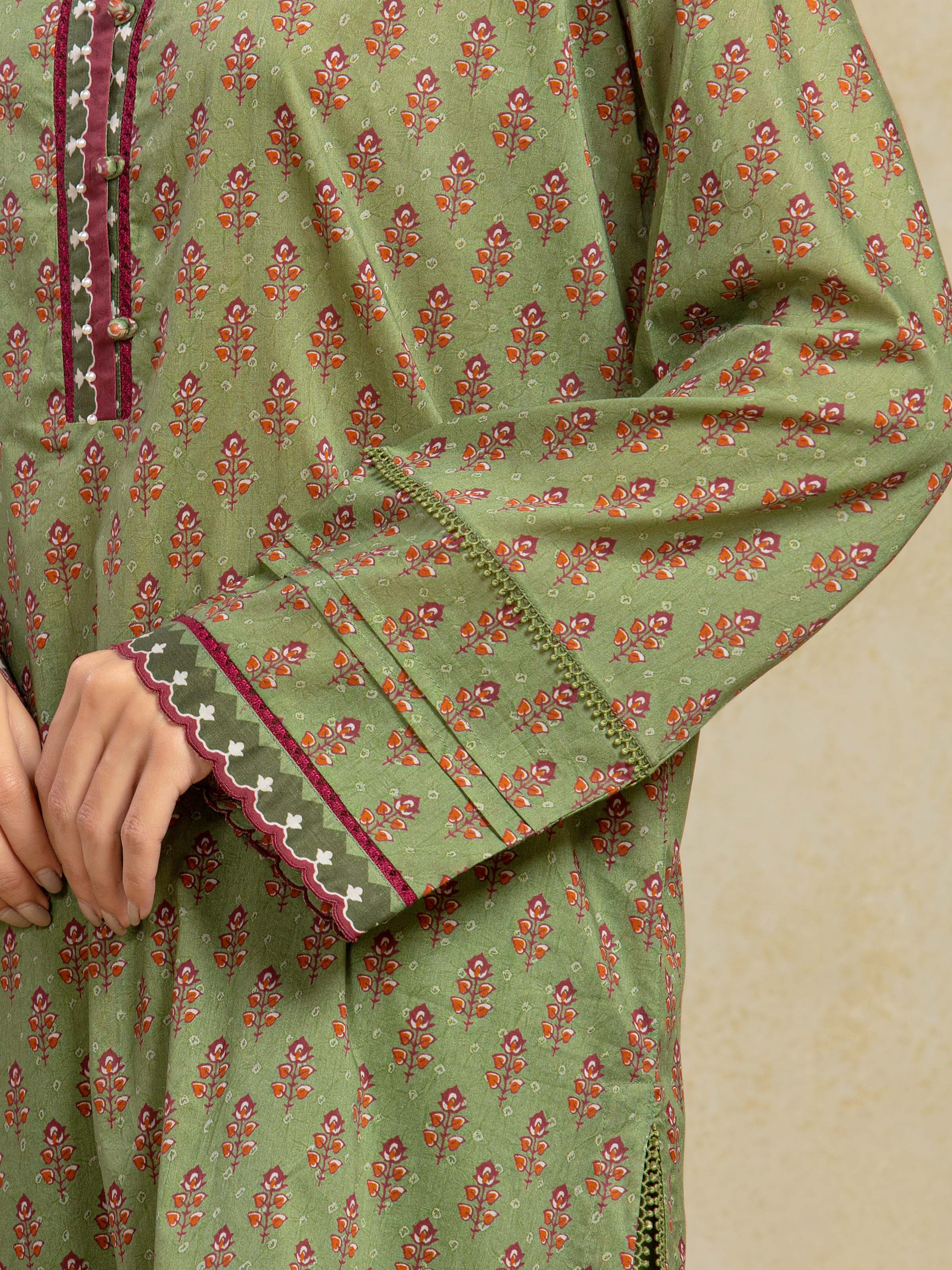 Printed Khaddar Shirt Trouser - EWU5A3-35943ST - Image 4