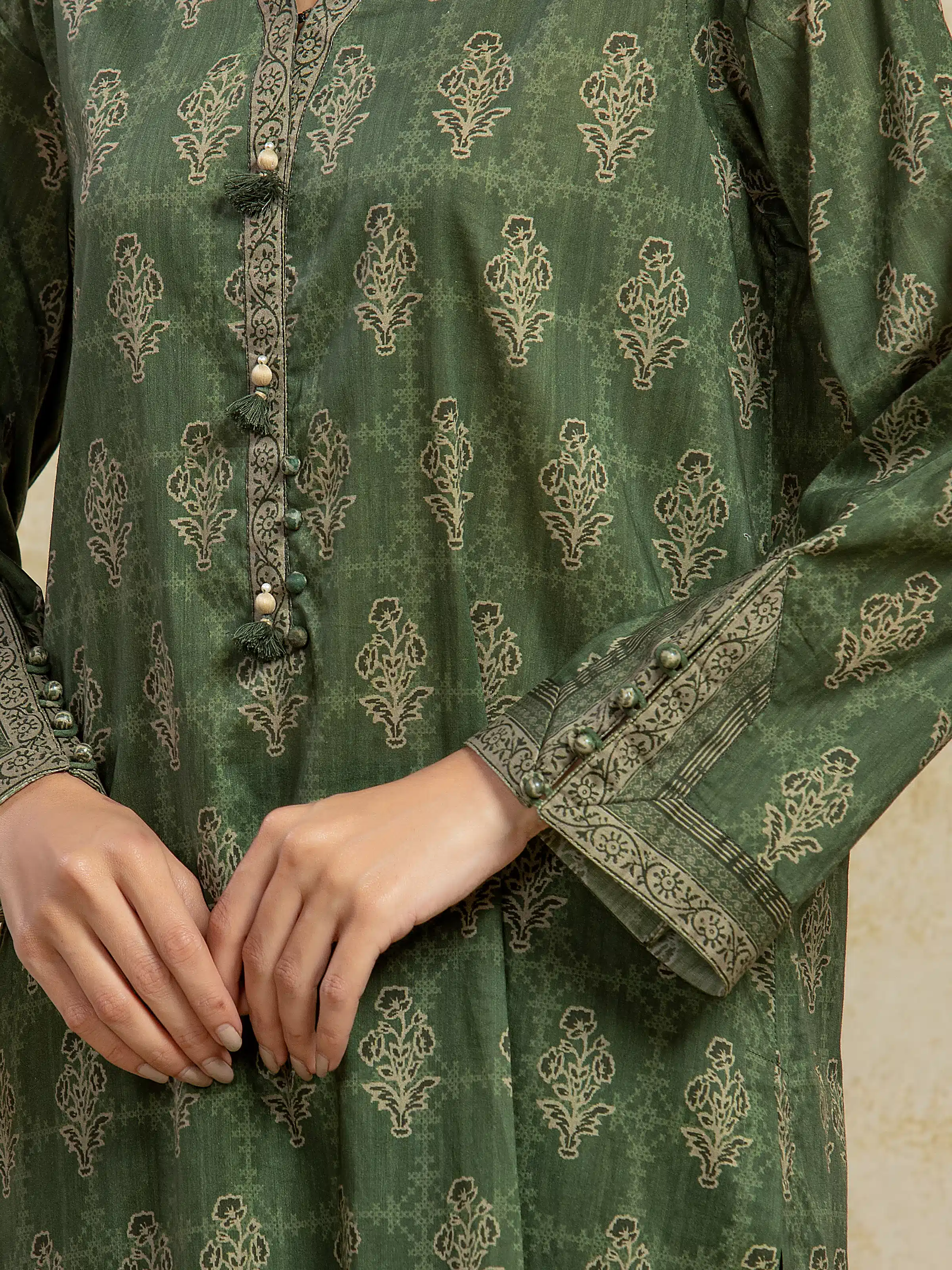Printed Khaddar Suit - EWU5A3-35958-3P - Image 3