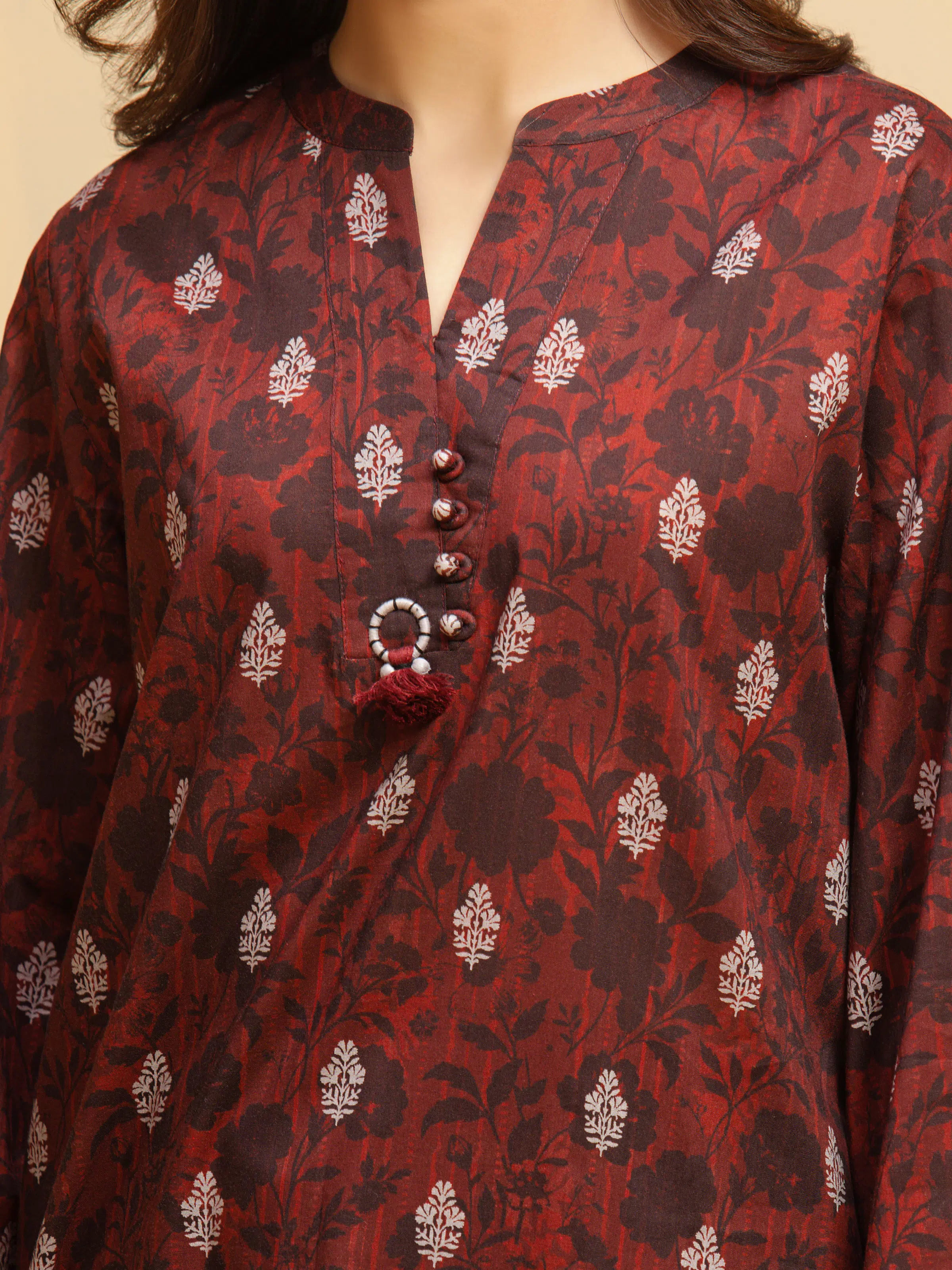 Printed Khaddar Suit - EWU5A3-36021-3P - Image 4