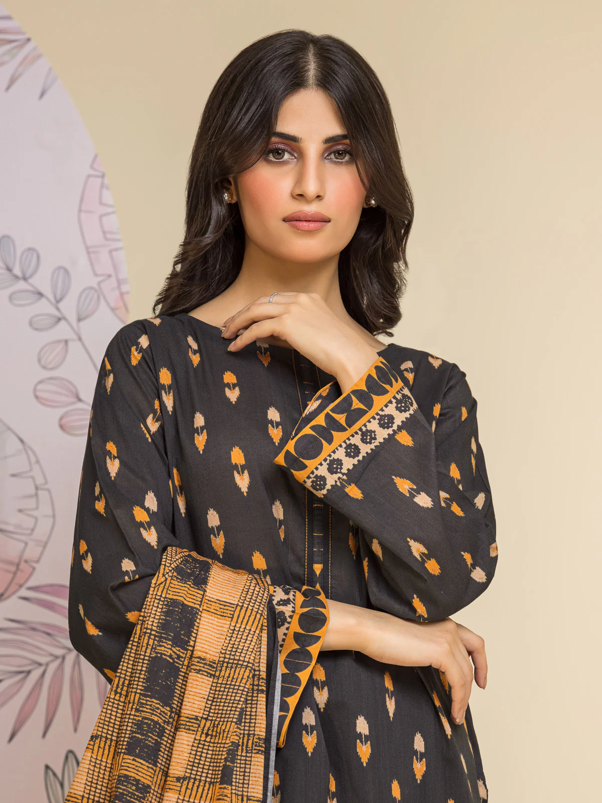 Printed Lawn Shirt - EWU24A1-26233S - Image 4
