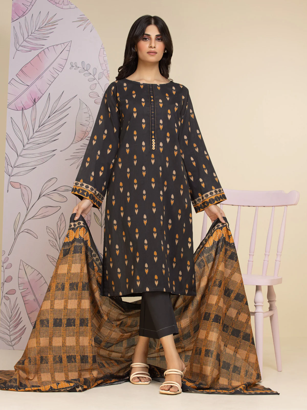 Printed Lawn Shirt - EWU24A1-26233S - Image 7