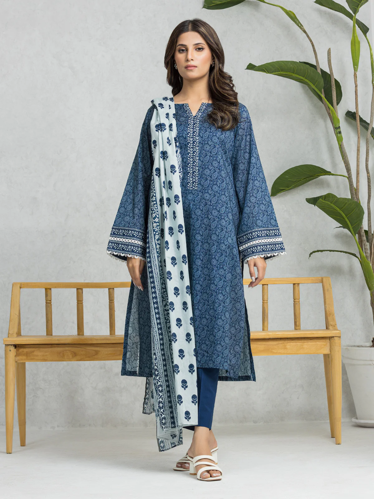 Printed Lawn Suit - EWU24A1-28583-3P