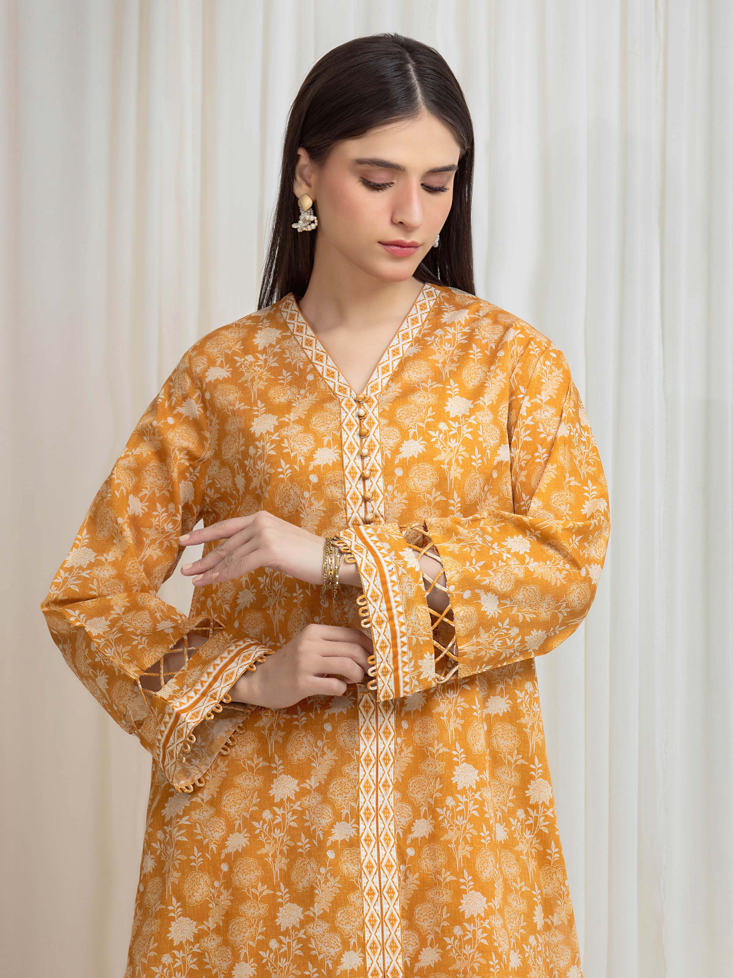 Printed Lawn Shirt Trouser - EWU6A1-36810ST - Image 2