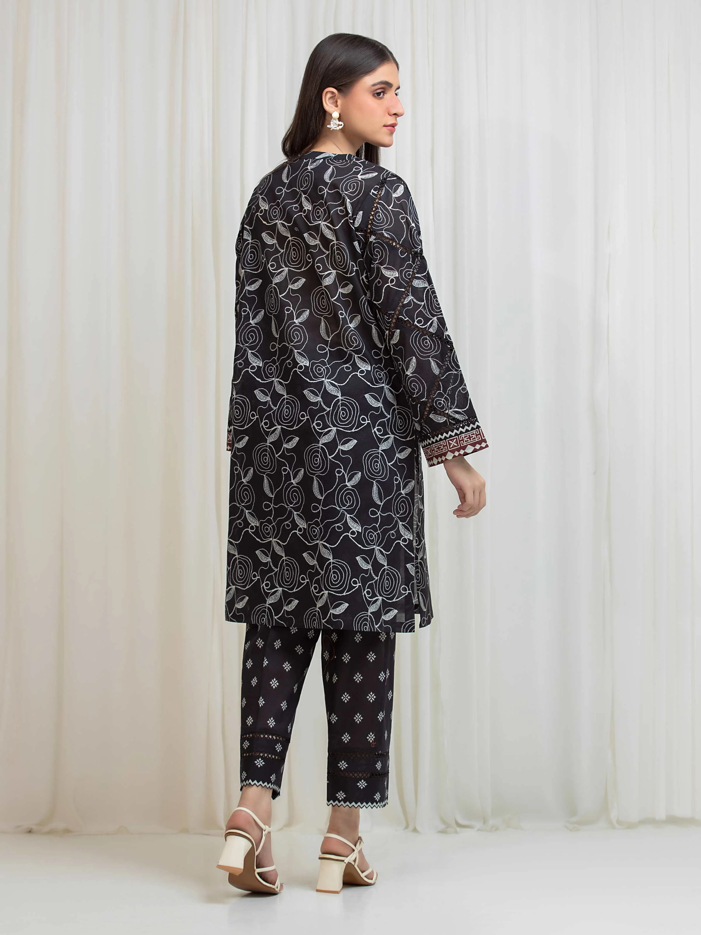 Printed Lawn Shirt Trouser - EWU6A1-36815ST - Image 6