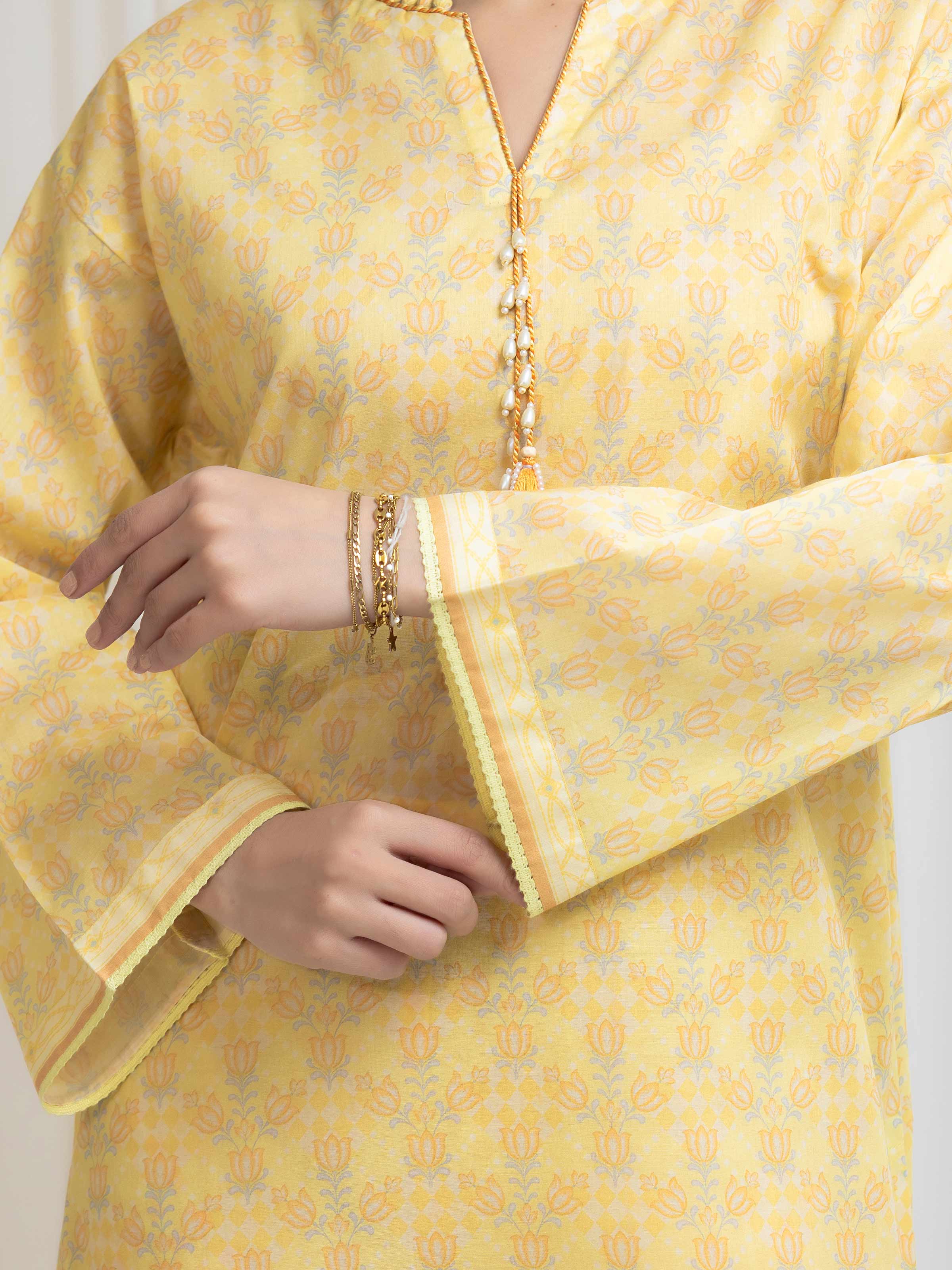 Printed Lawn Shirt Trouser - EWU6A1-36819ST - Image 4