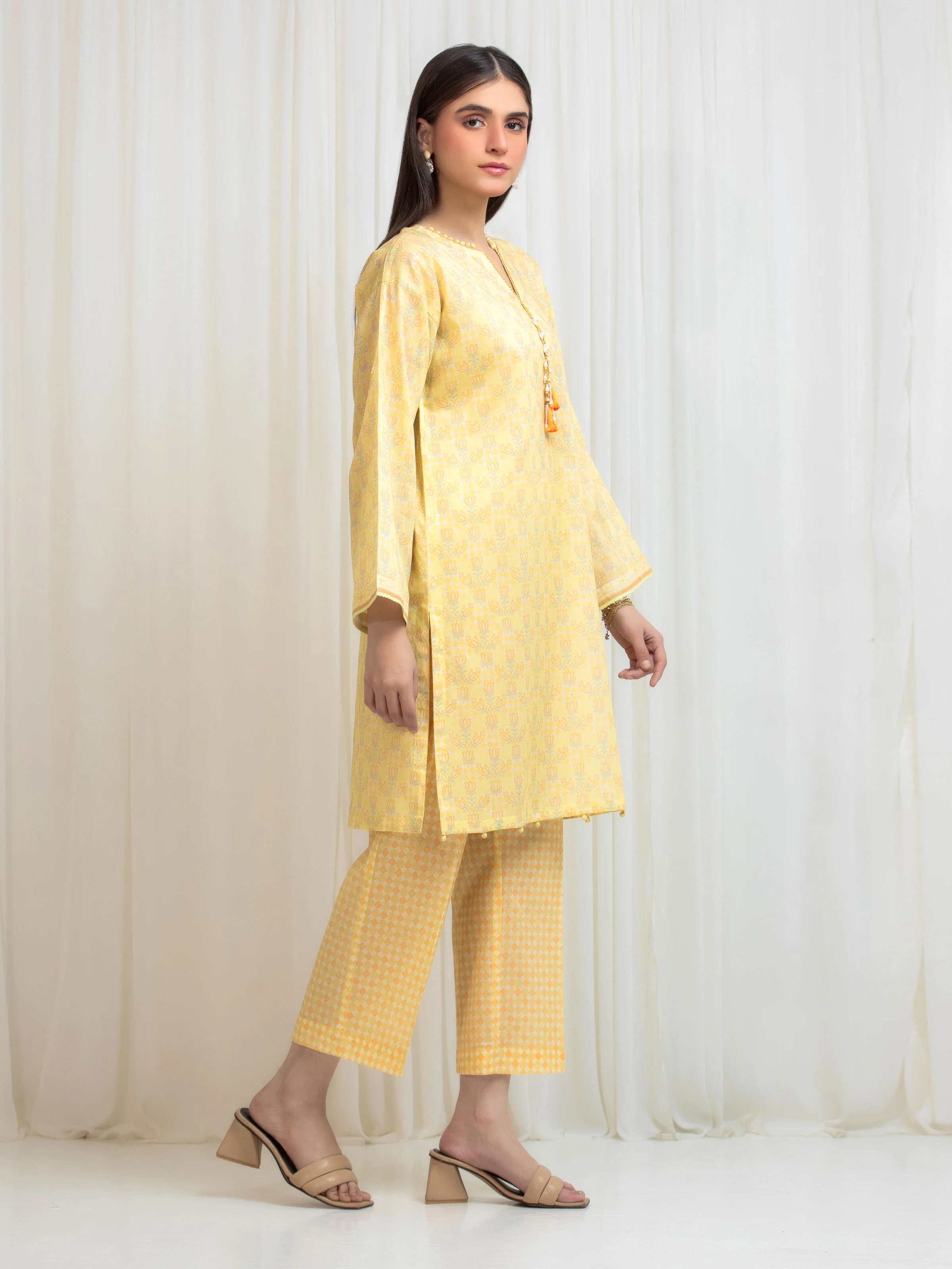 Printed Lawn Shirt Trouser - EWU6A1-36819ST - Image 5