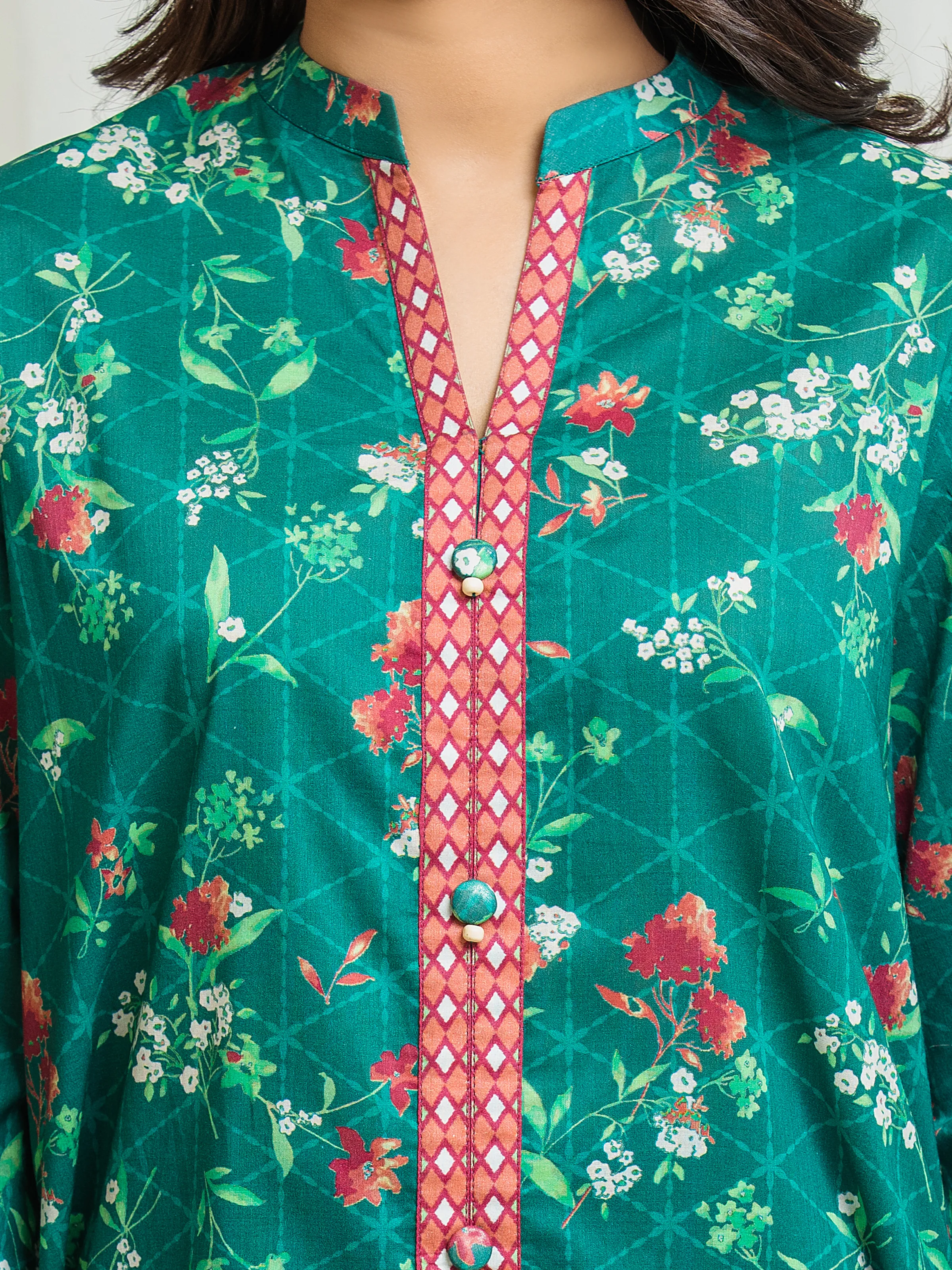 Printed Lawn Suit - EWU6A1-36553-3P - Image 4