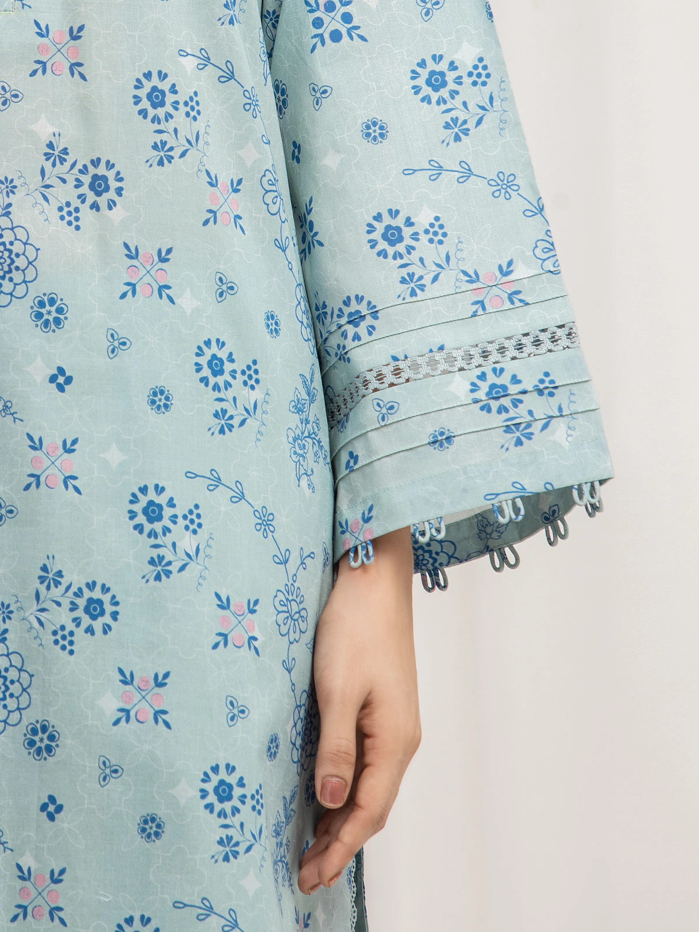 Printed Lawn Suit - EWU6A1-36574-3P - Image 4