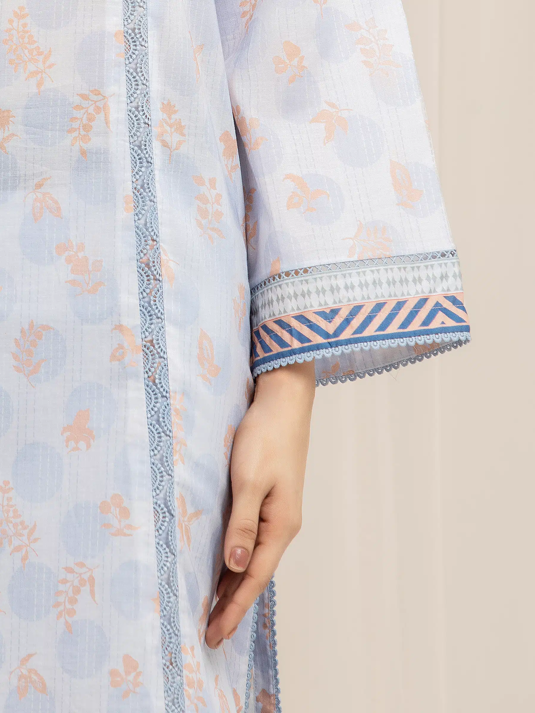 Printed Lawn Suit - EWU6A1-36580-3P - Image 4