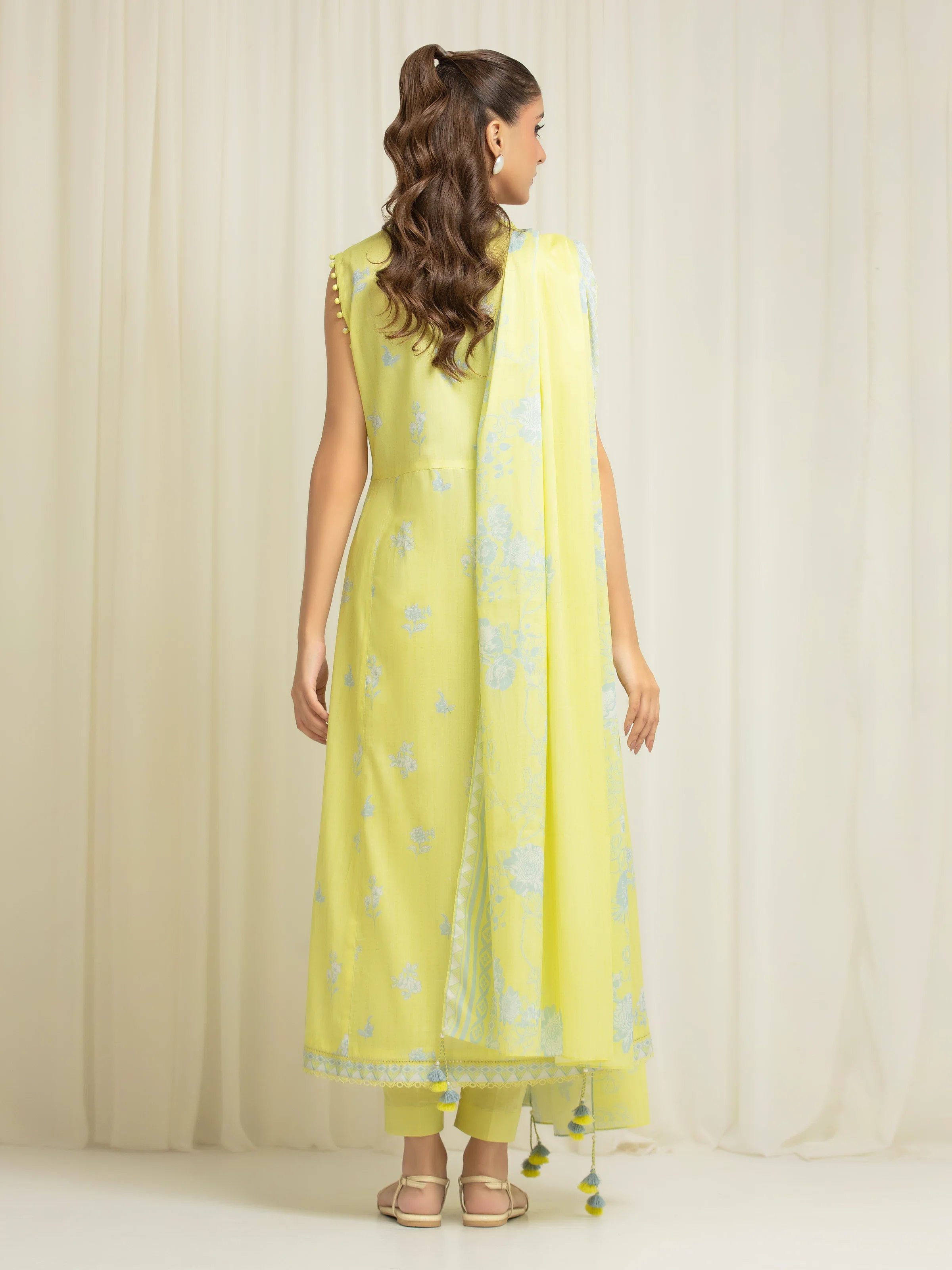 Printed Lawn Suit - EWU6A1-36587-3P - Image 5