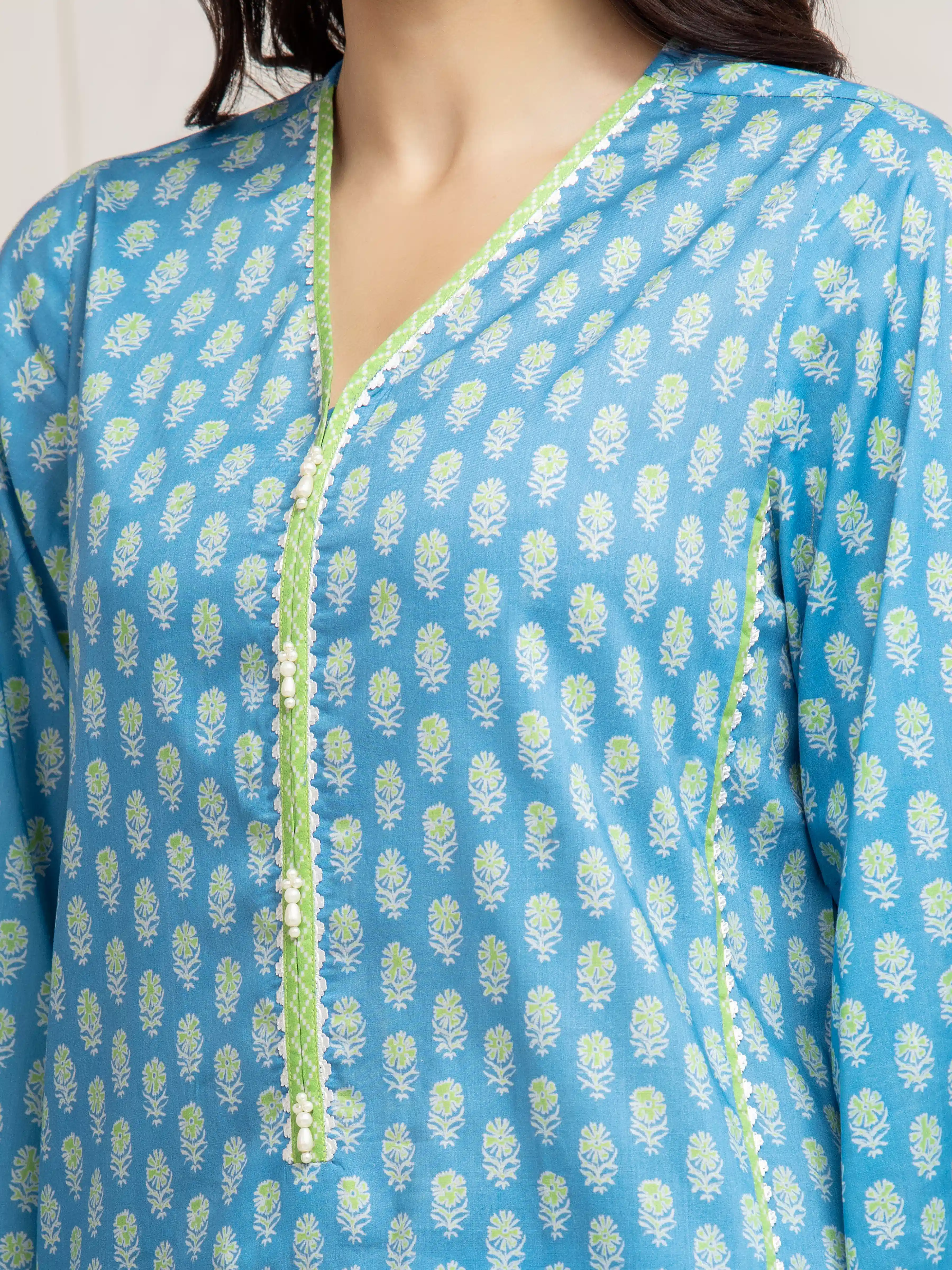 Printed Lawn Suit - EWU6A1-36592-3P - Image 3