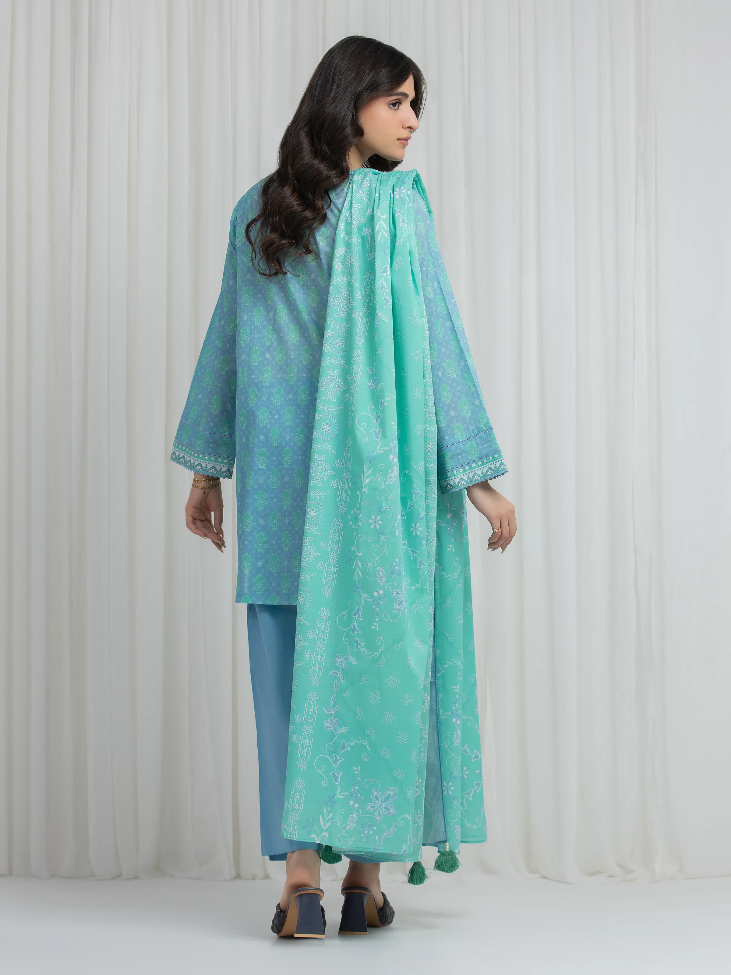 Printed Lawn Suit - EWU6A1-36631-3P - Image 6