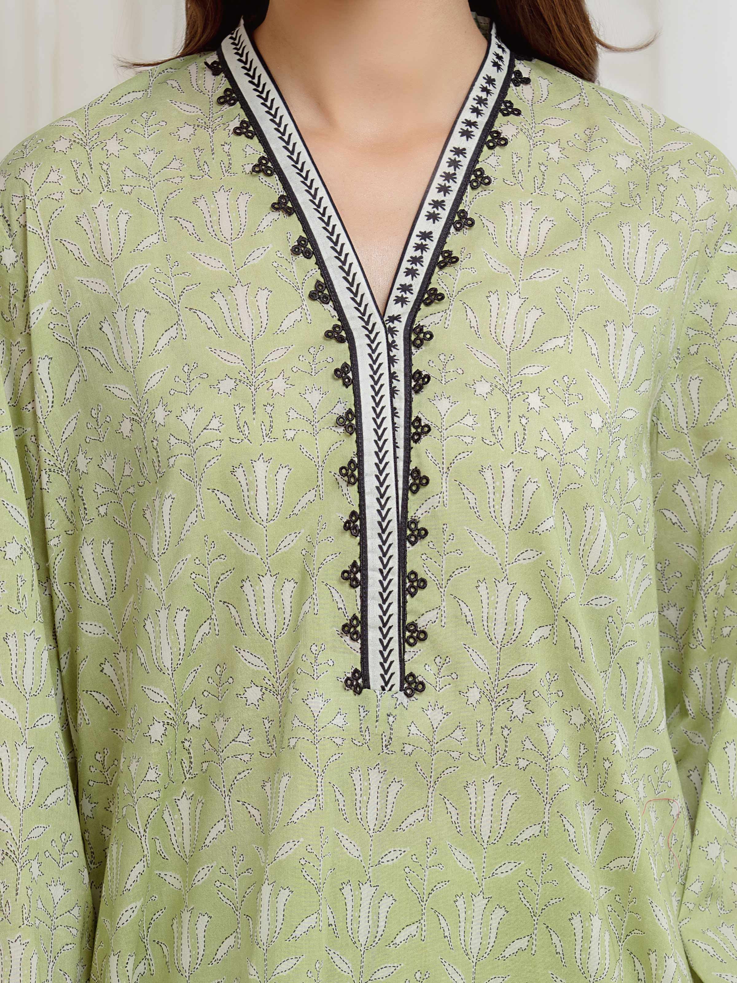 Printed Lawn Suit - EWU6A1-36669-3P - Image 3