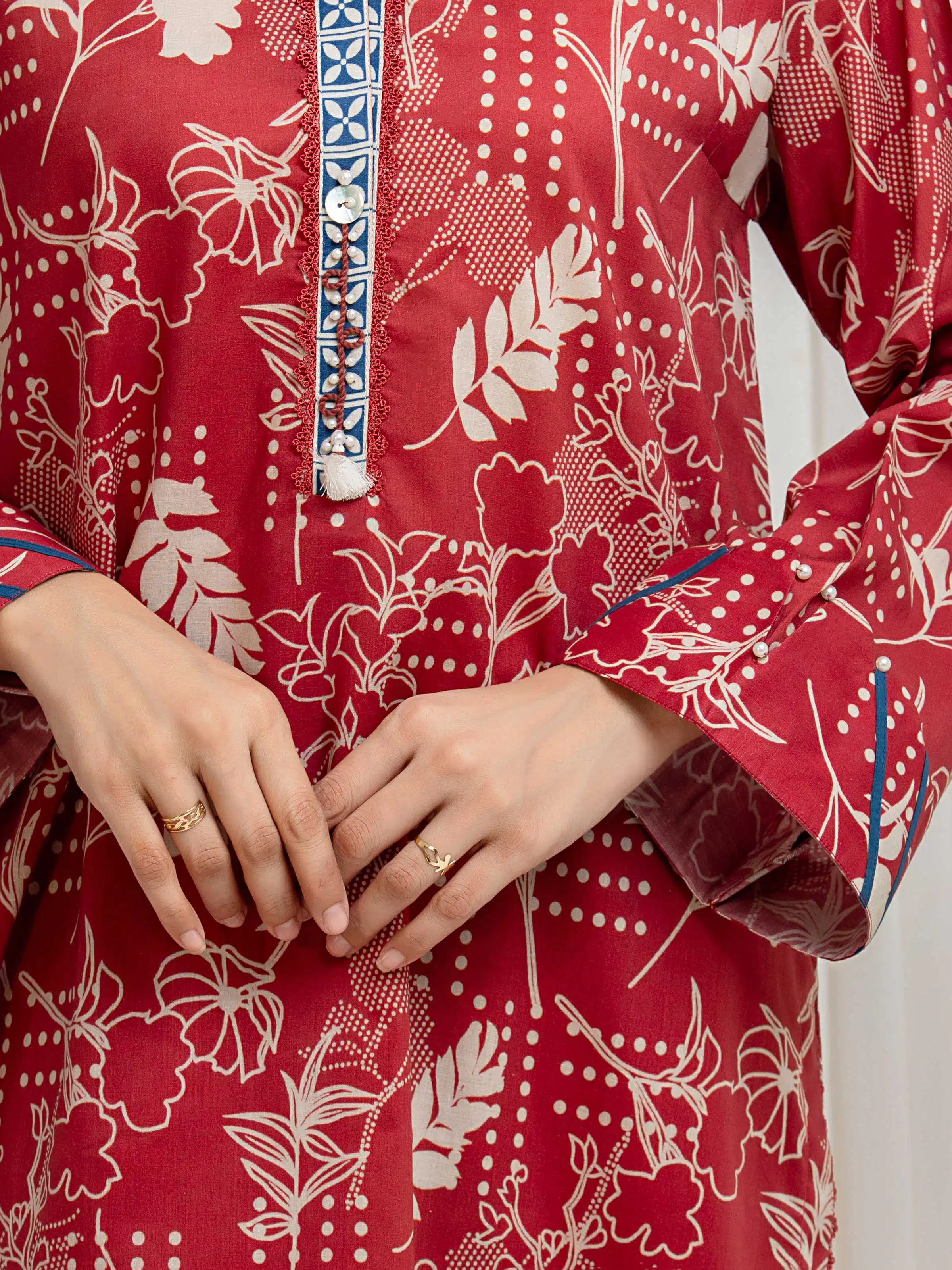 Printed Lawn Suit - EWU6A1-36696-3P - Image 3