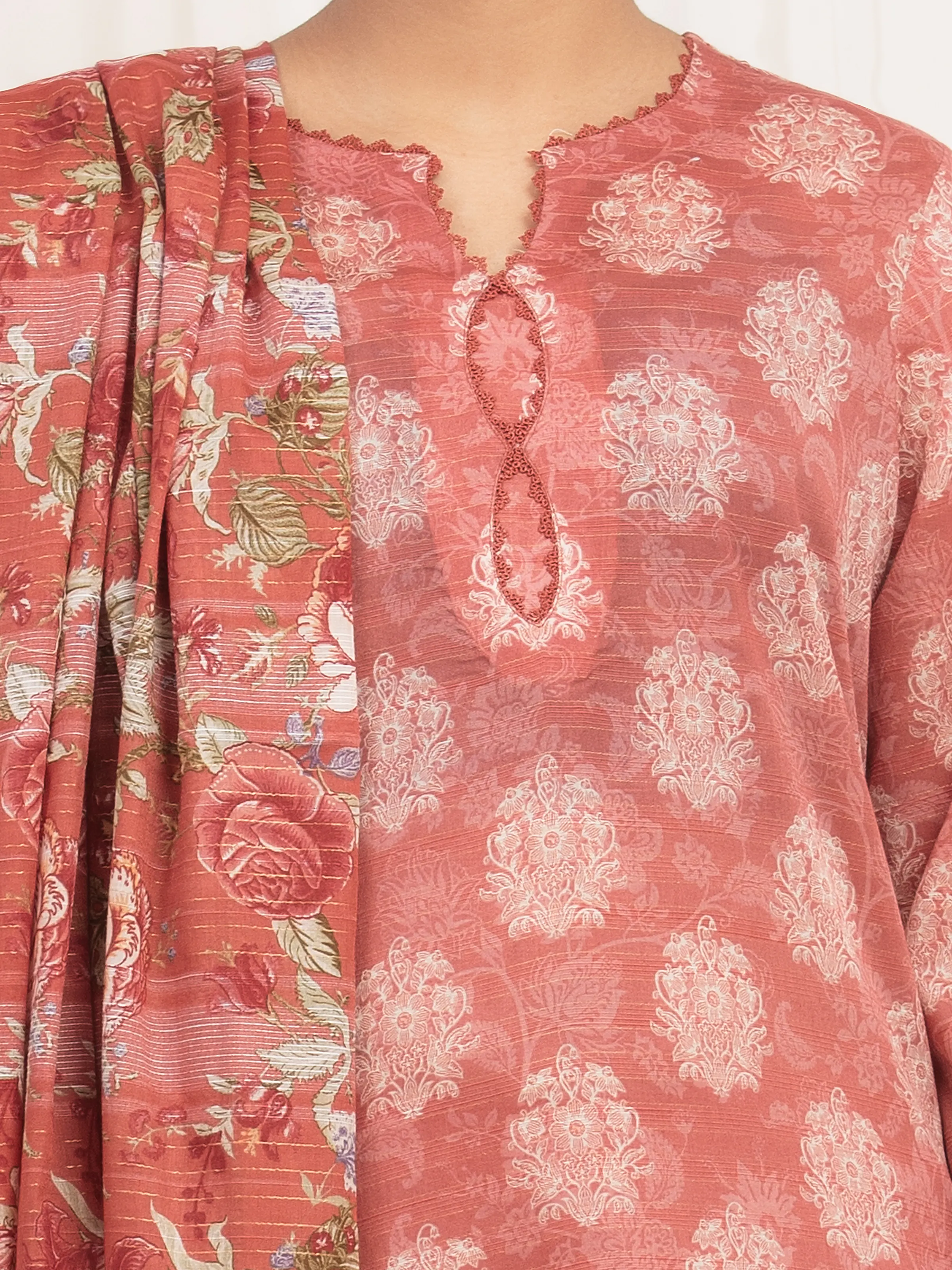 Printed Zari Lawn Suit - EWU6M6-005-3P - Image 3
