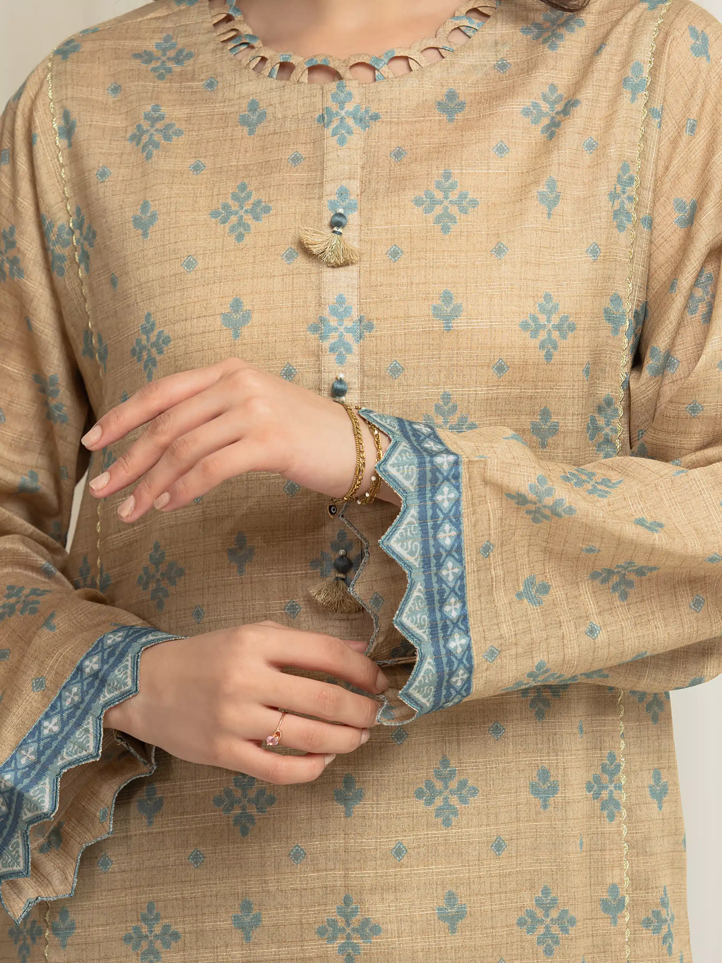 Printed Lawn Suit - EWU6M6-030-3P - Image 3