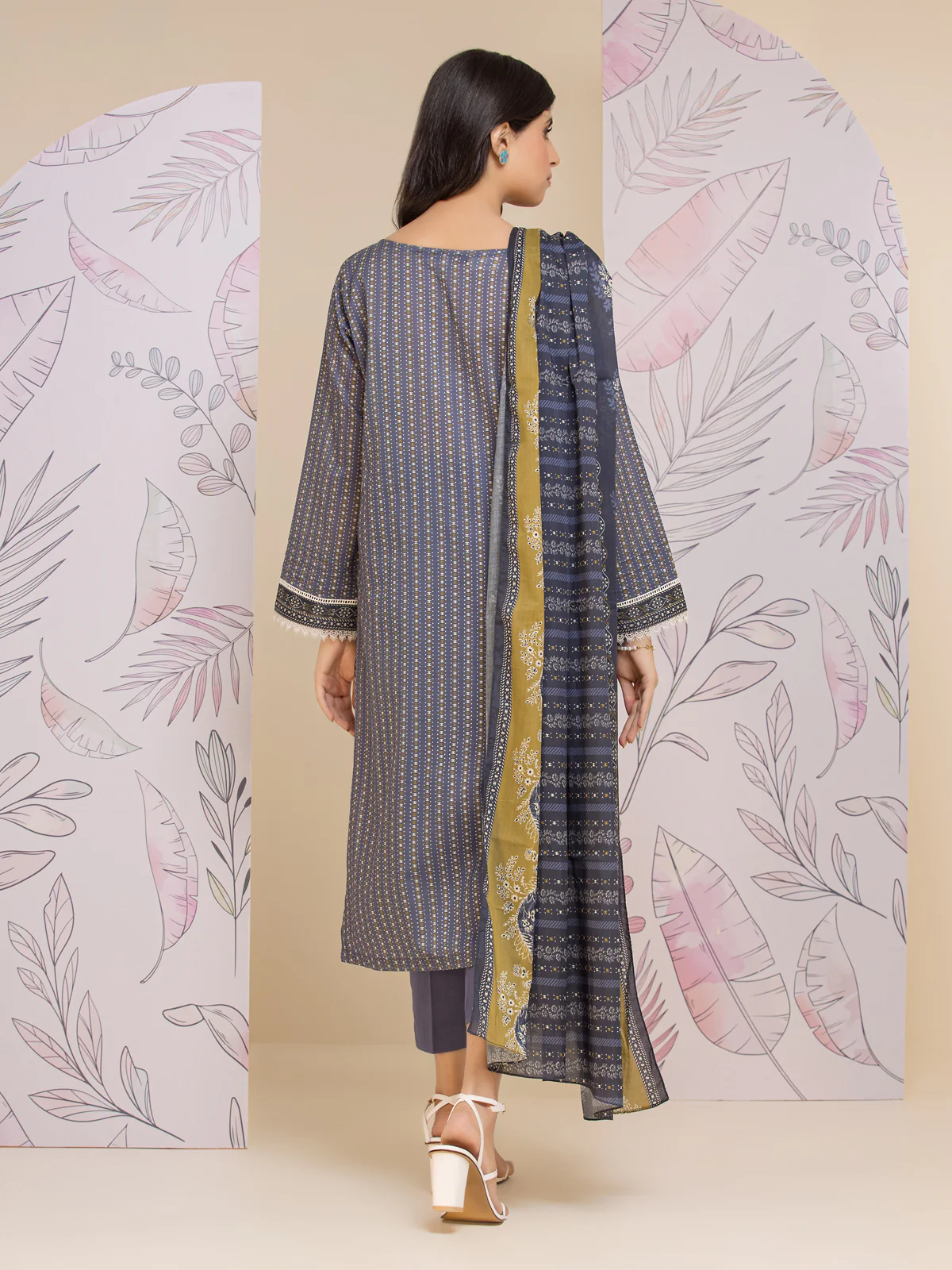 Printed Lawn Suit - EWU24A1-26280-3P - Image 3