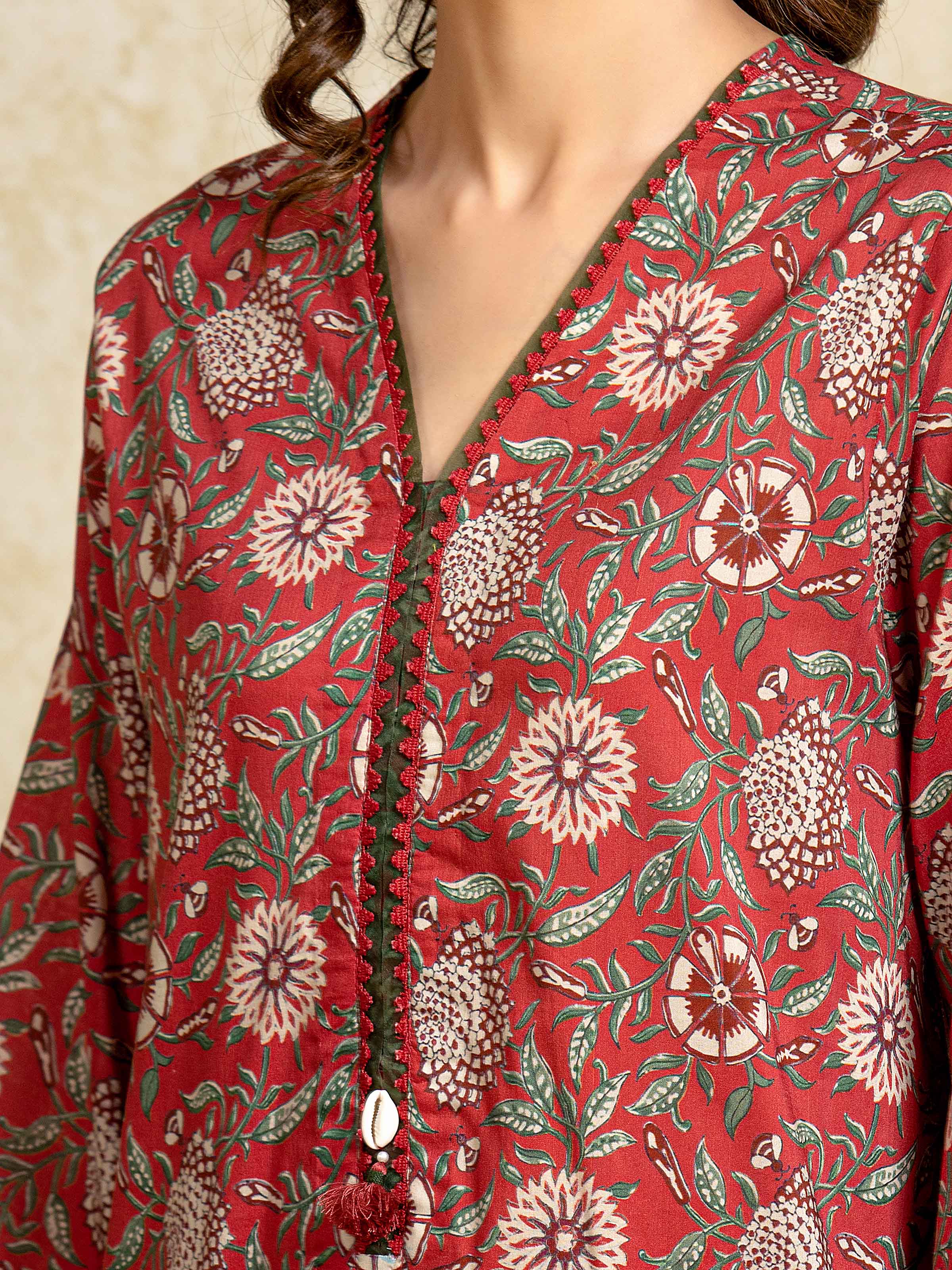 Printed Khaddar Suit - EWU5A3-35973-3P - Image 3