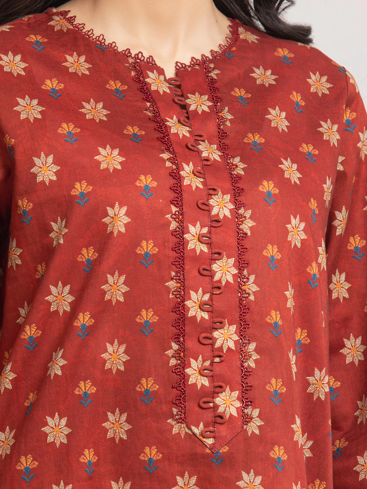 Printed Cambric Suit - EWU24M2-016 - Image 6