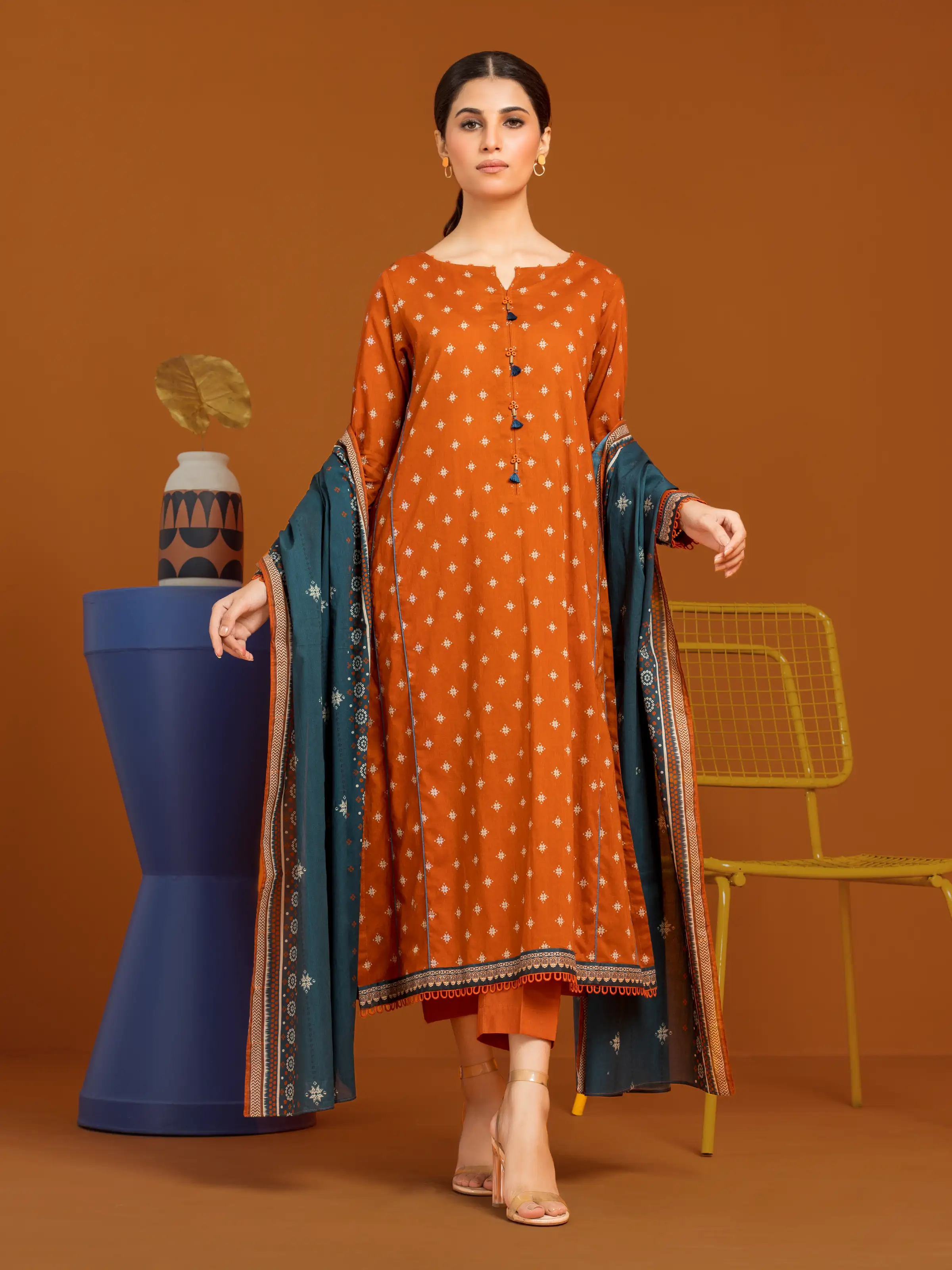 Printed Cambric Suit - EWU24A2-27030-3P