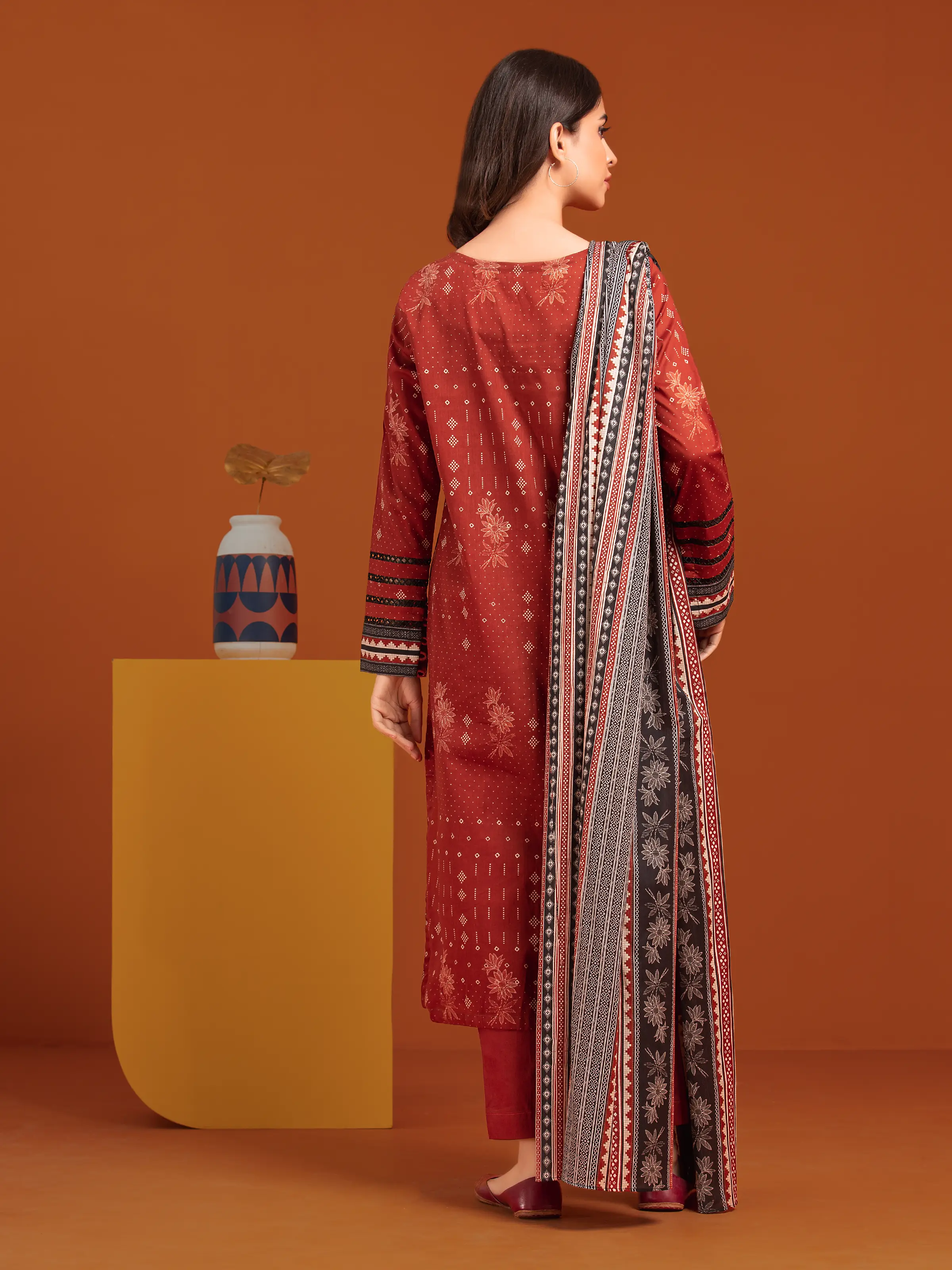 Printed Khaddar Suit - EWU24A3-27089-3P - Image 2
